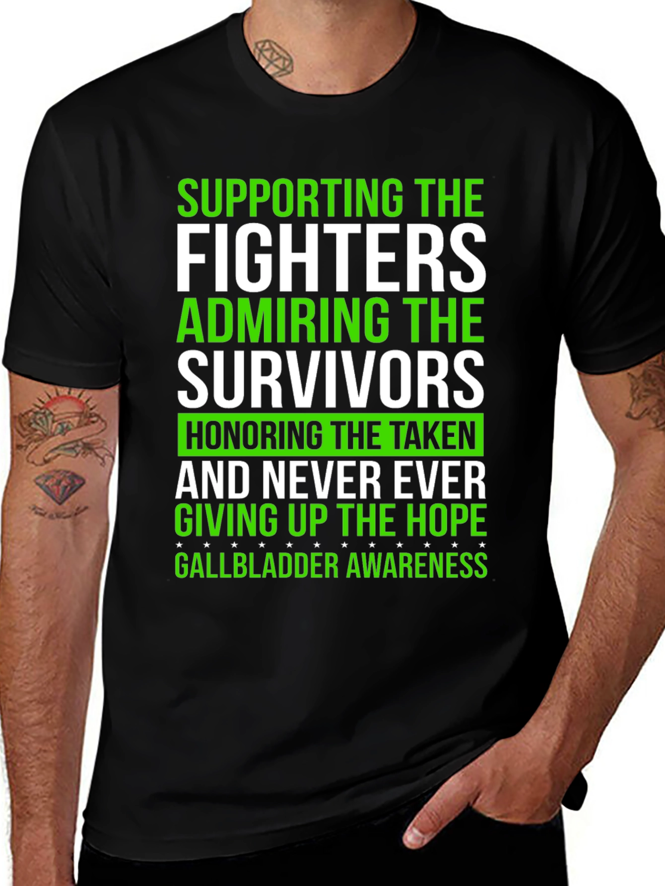 Gallbladder Awareness T-Shirt - Support Fighters
