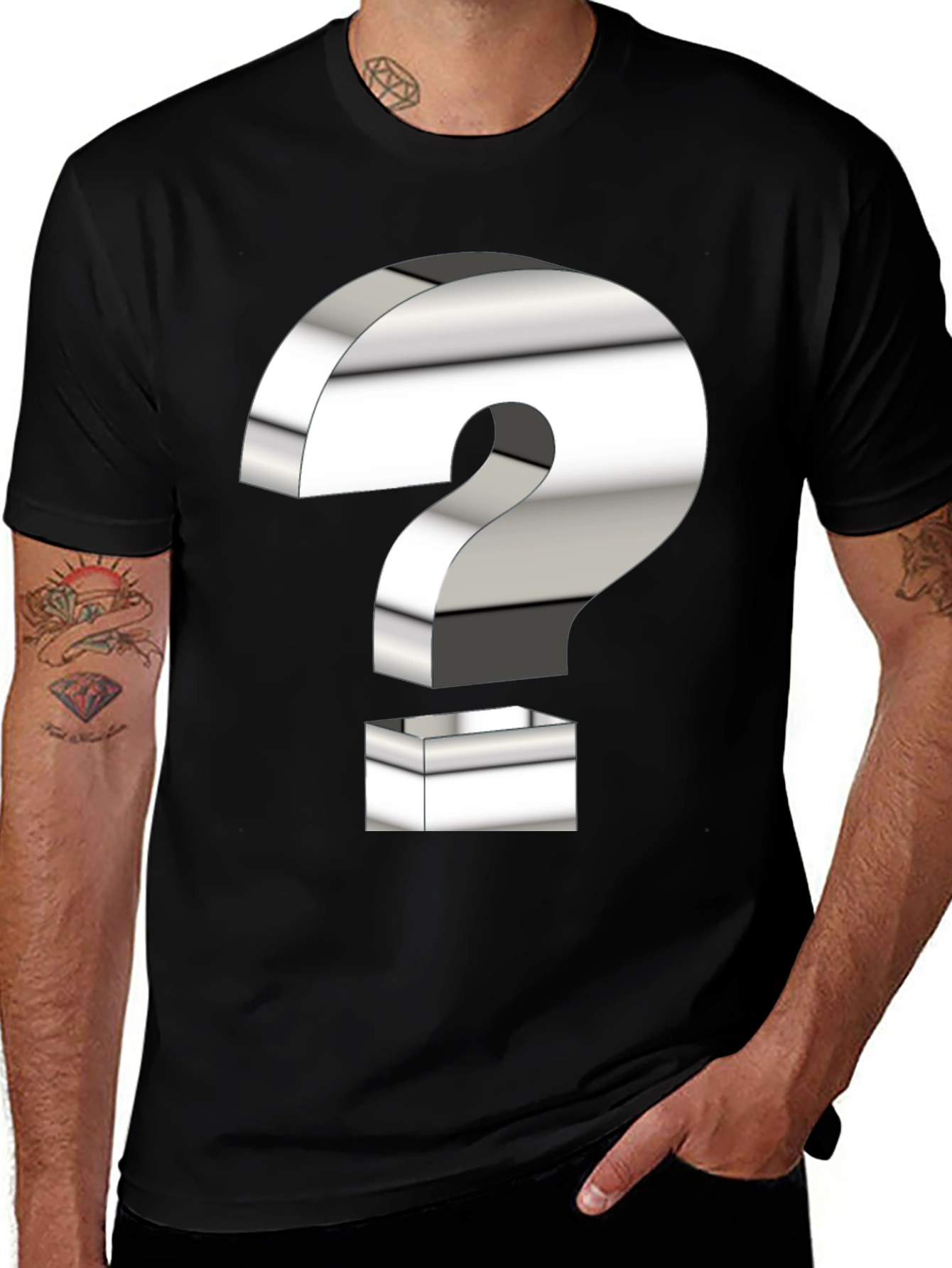 Variant 6 of Question Mark Graphic T-Shirt