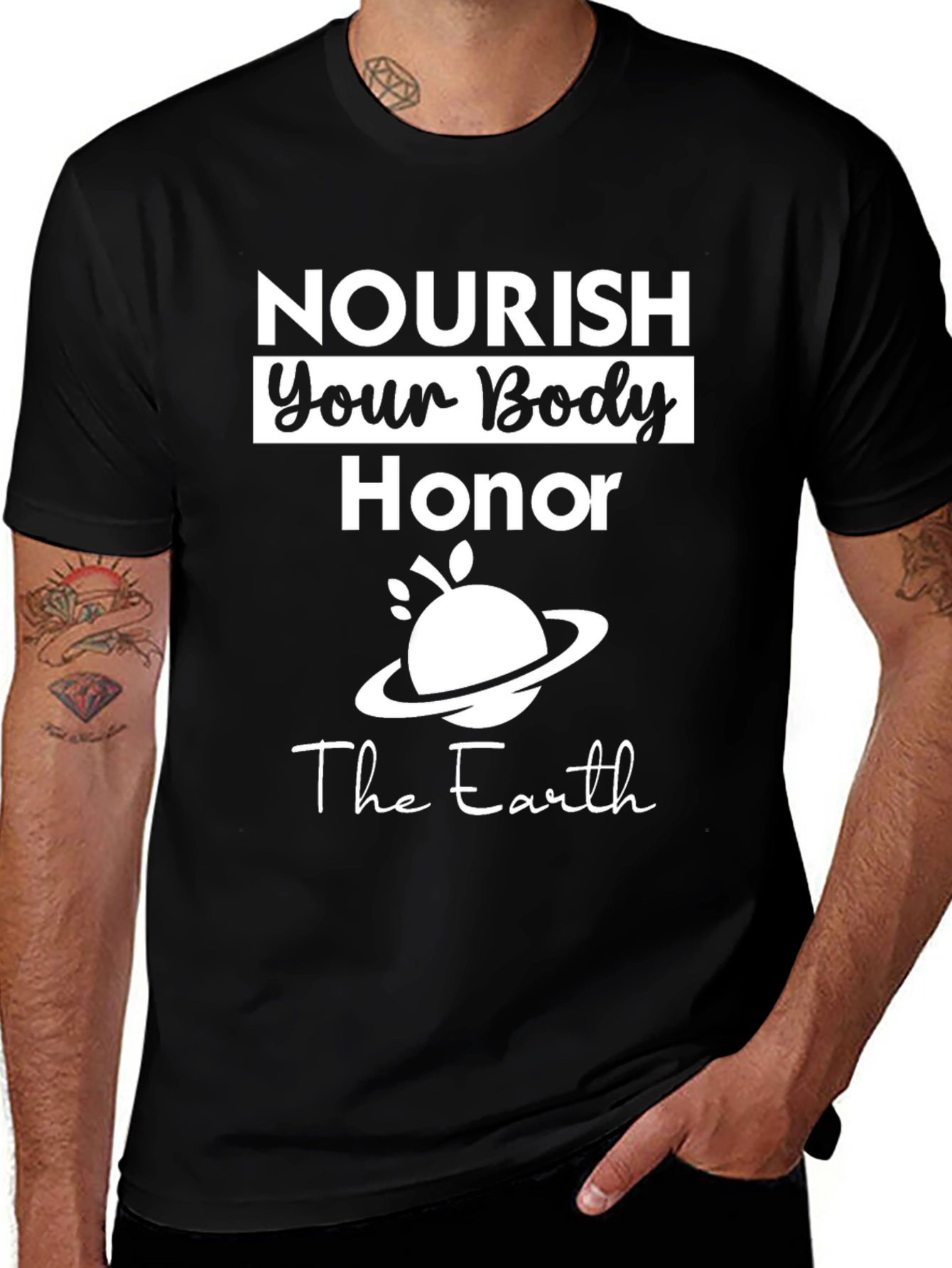 Variant 28 of Nourish Body Honor Earth Graphic Tee