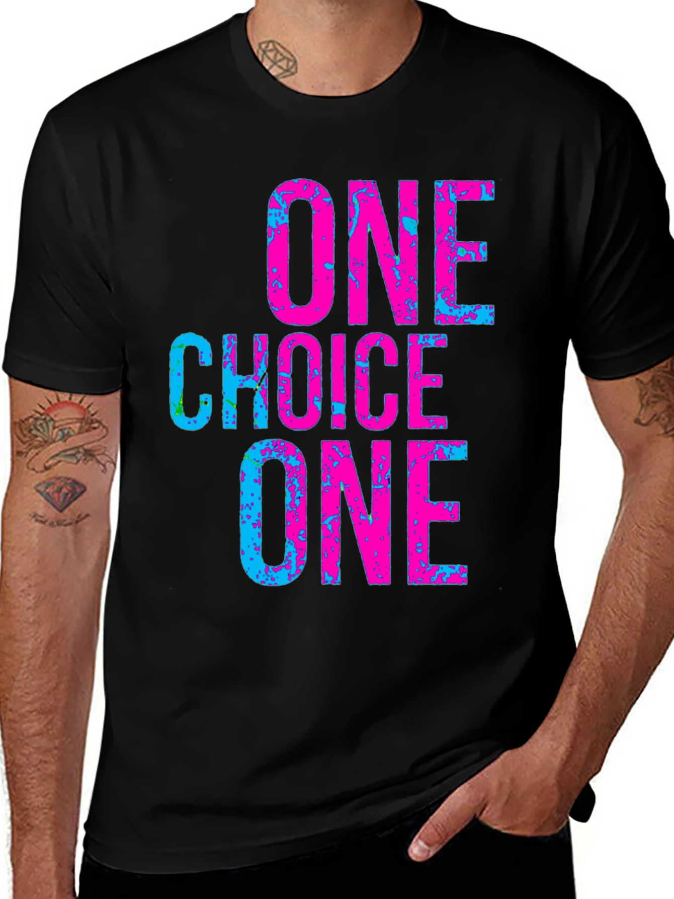 Variant 14 of One Choice Graphic Tee - Stylish Black T-Shirt