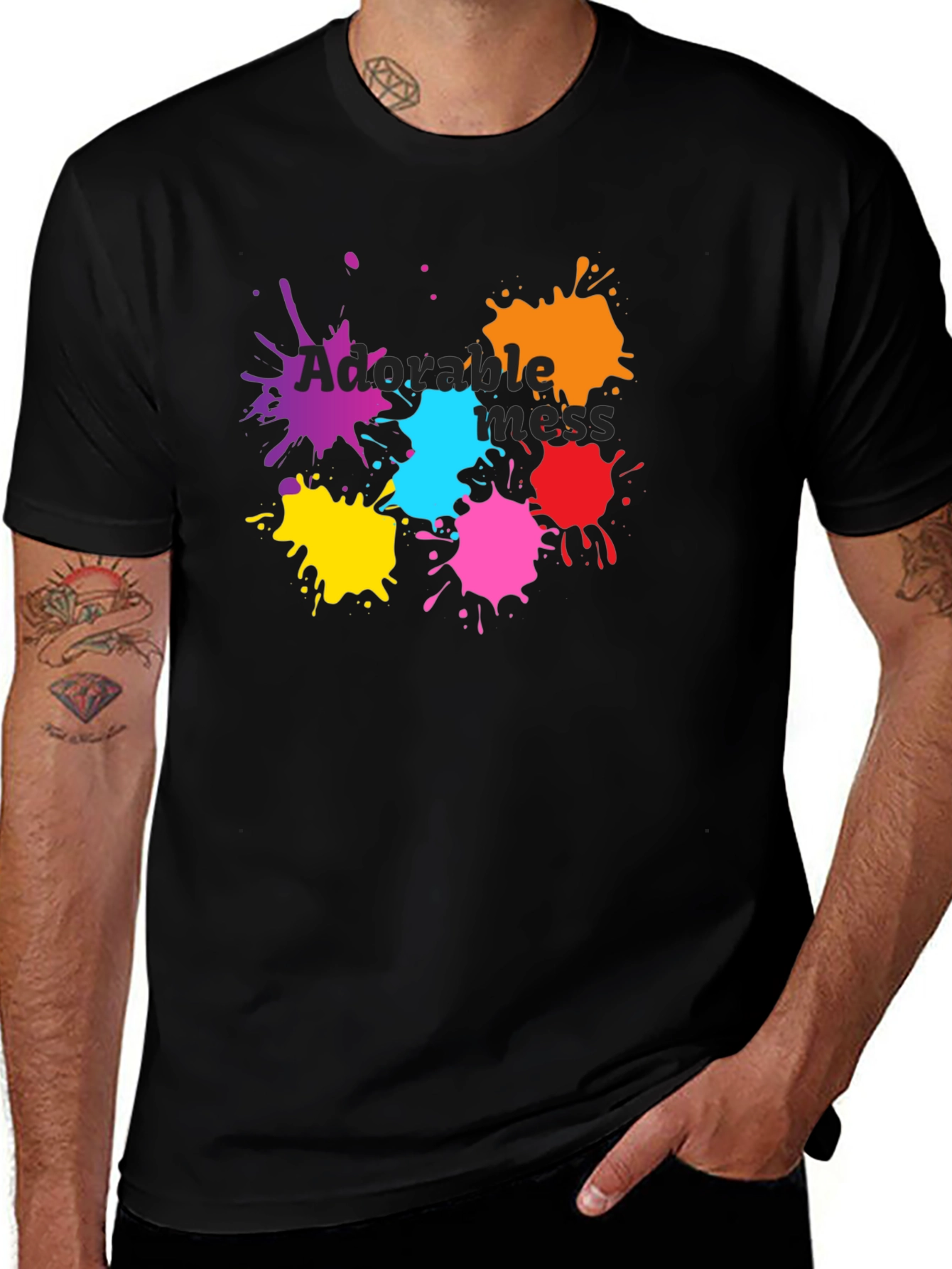 Variant 2 of Adorable Mess T-Shirt: Fun Colorful Design