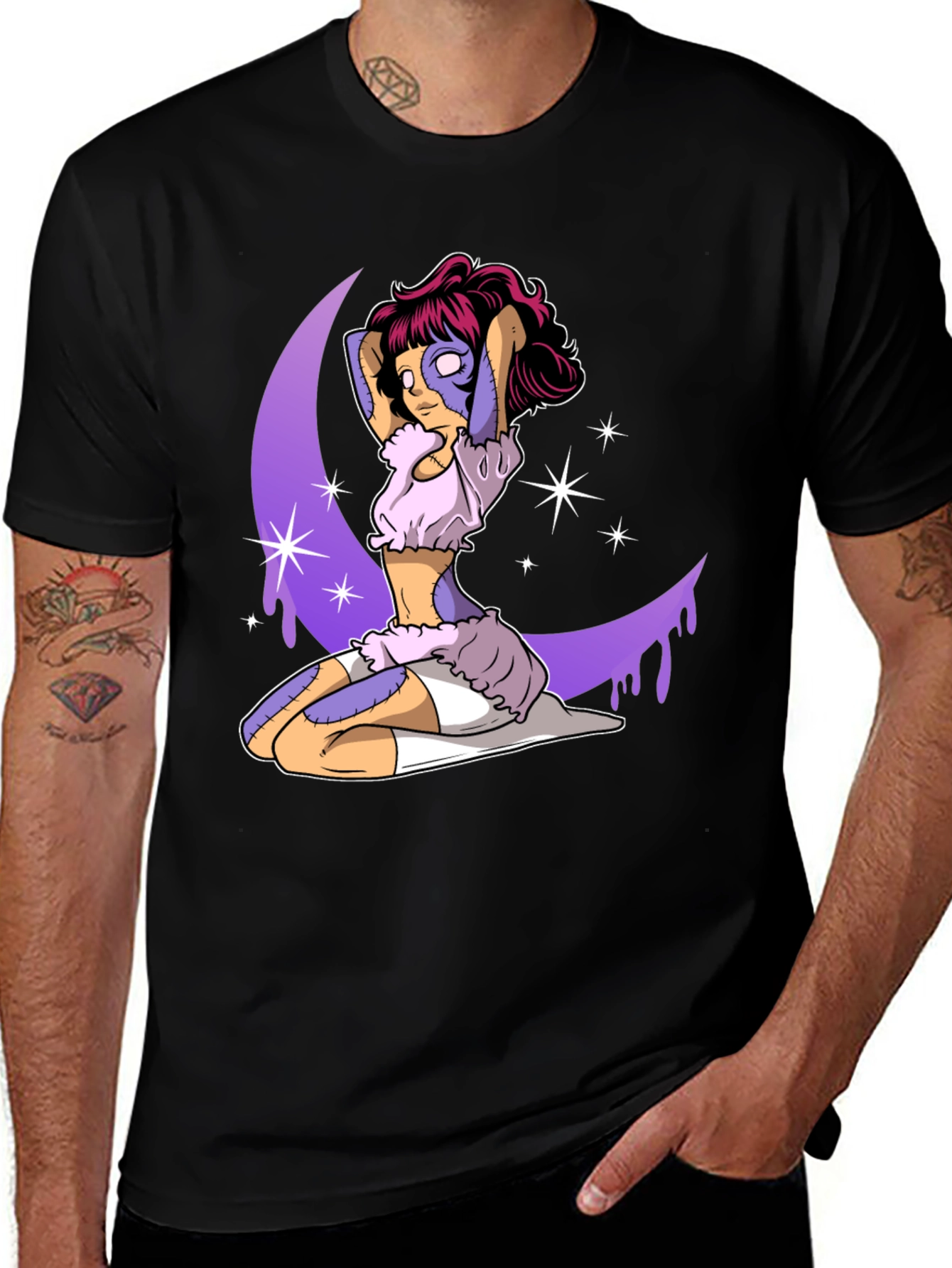 Variant 19 of Zombie Girl Moon T-Shirt