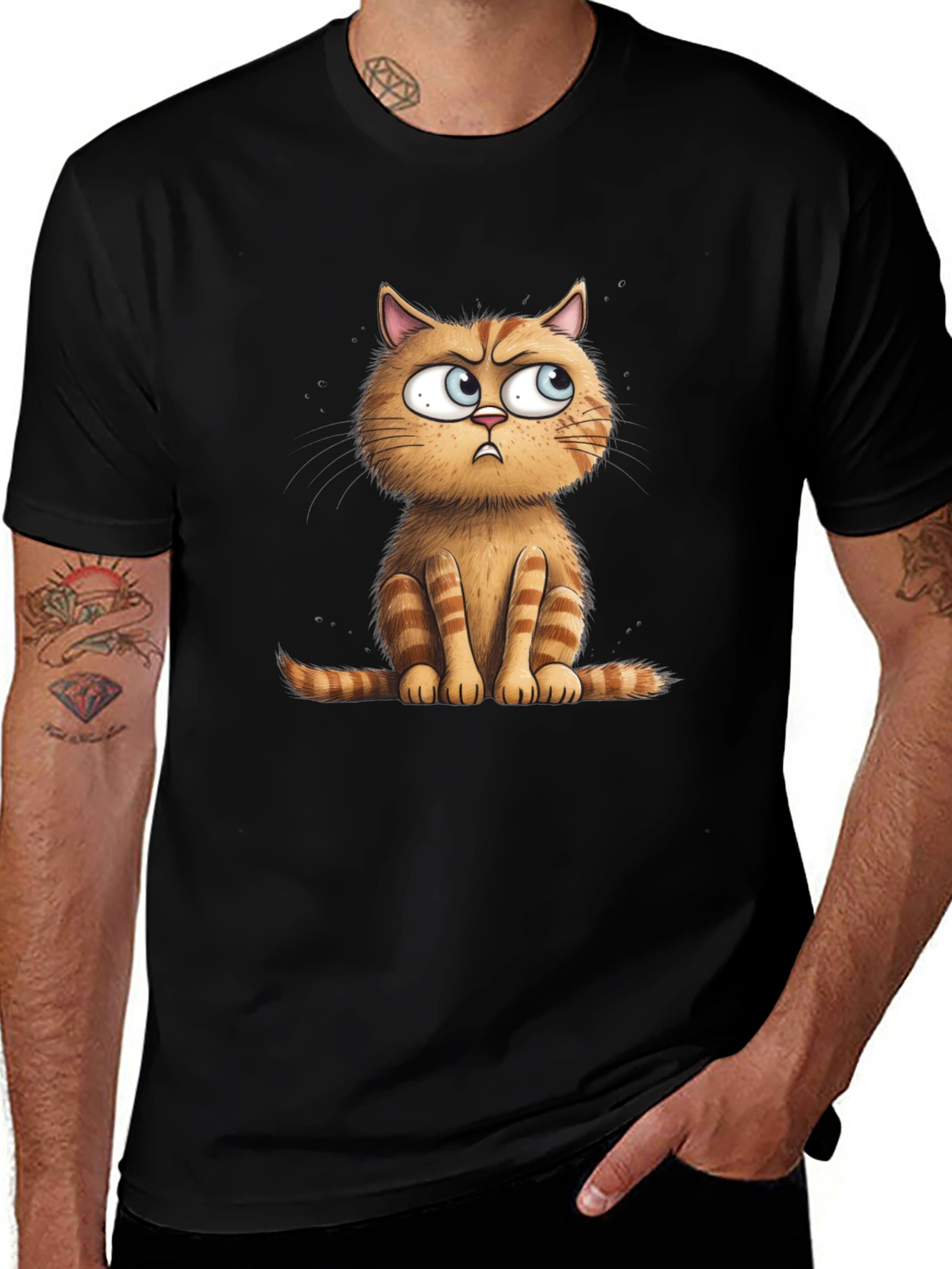 Variant 21 of Grumpy Cat Graphic Tee - Black Unisex T-Shirt