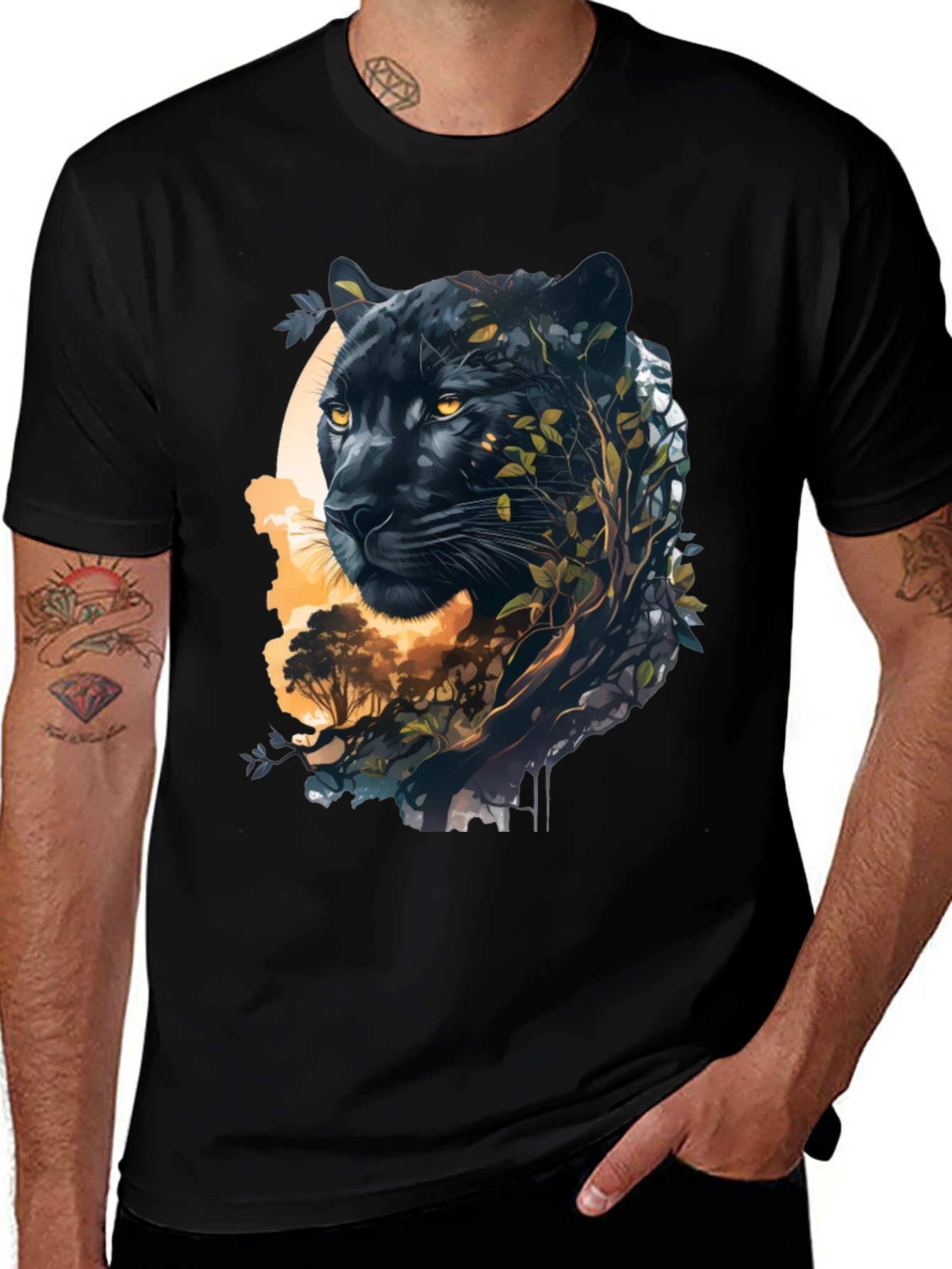Variant 18 of Black Panther Nature T-Shirt