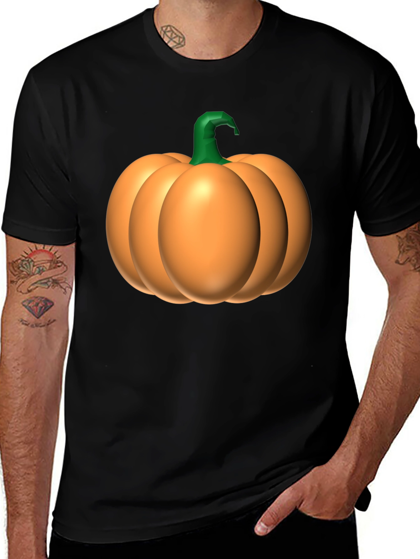 Variant 22 of Pumpkin Graphic T-Shirt - Halloween Tee