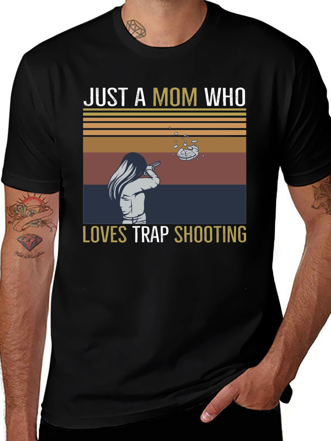 Variant 4 of Just a Mom Who Loves Trap Shooting T-Shirt