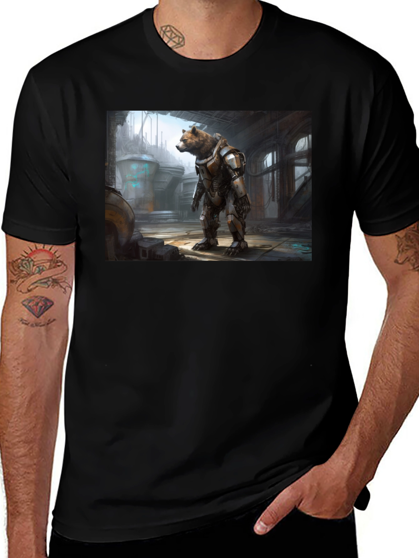Variant 20 of Cyberpunk Bear T-Shirt
