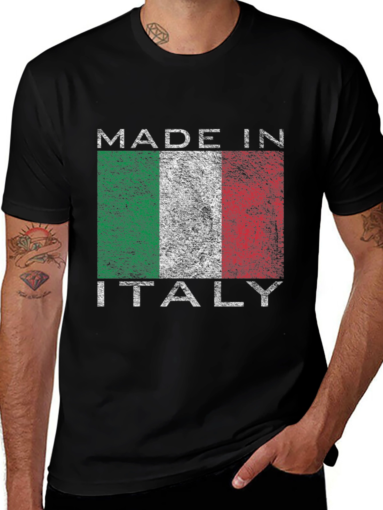 Variant 7 of Made in Italy Flag T-Shirt