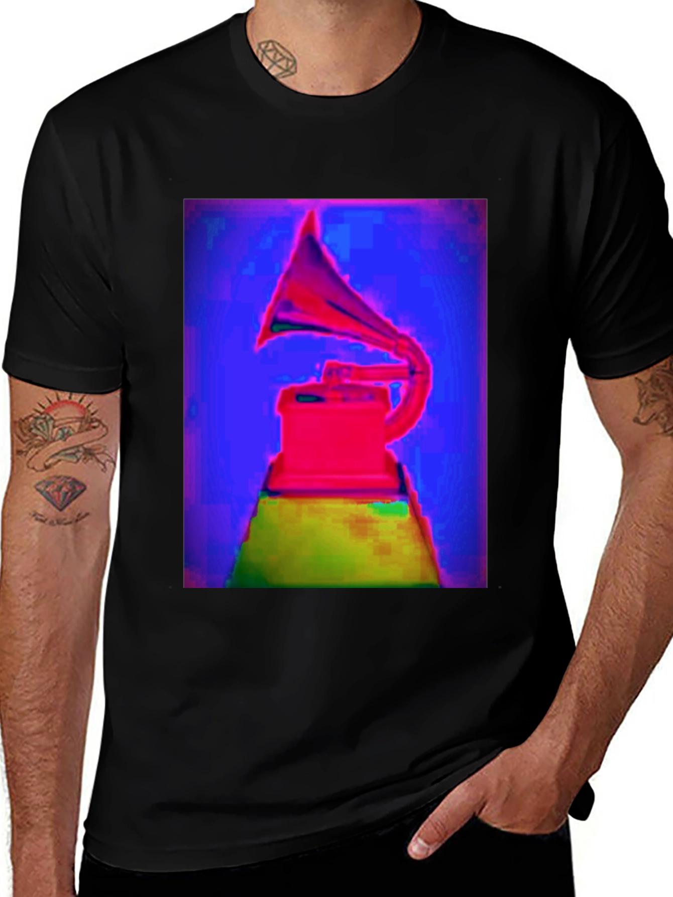 Variant 14 of Vaporwave Phonograph T-Shirt - Retro Cool