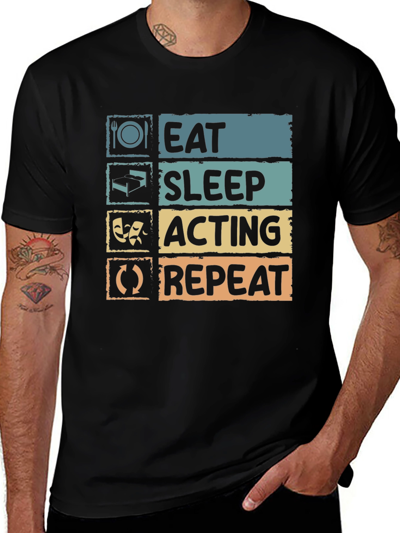 Eat Sleep Acting Repeat T-Shirt