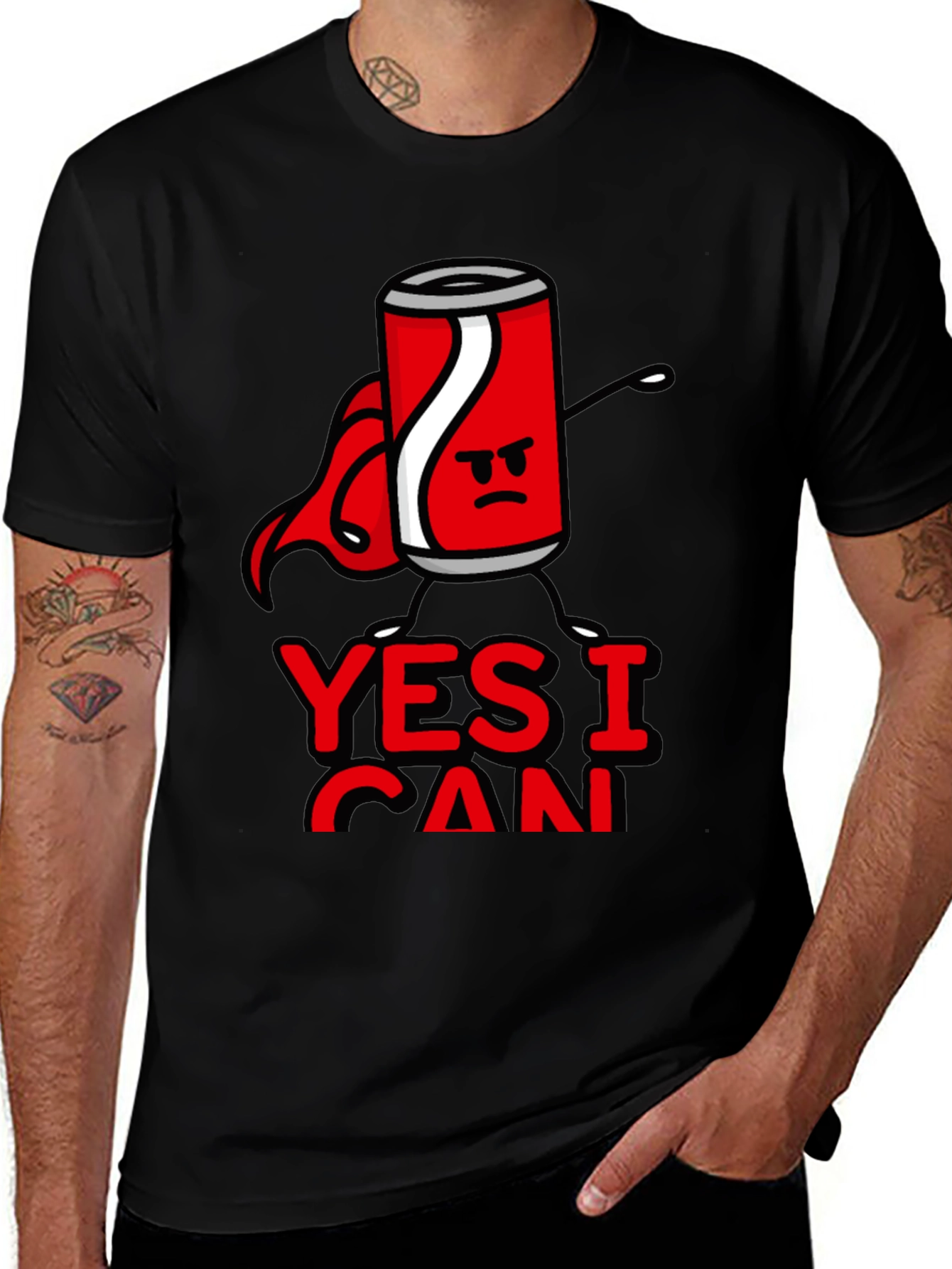 Variant 23 of Yes I Can Cartoon Hero T-Shirt