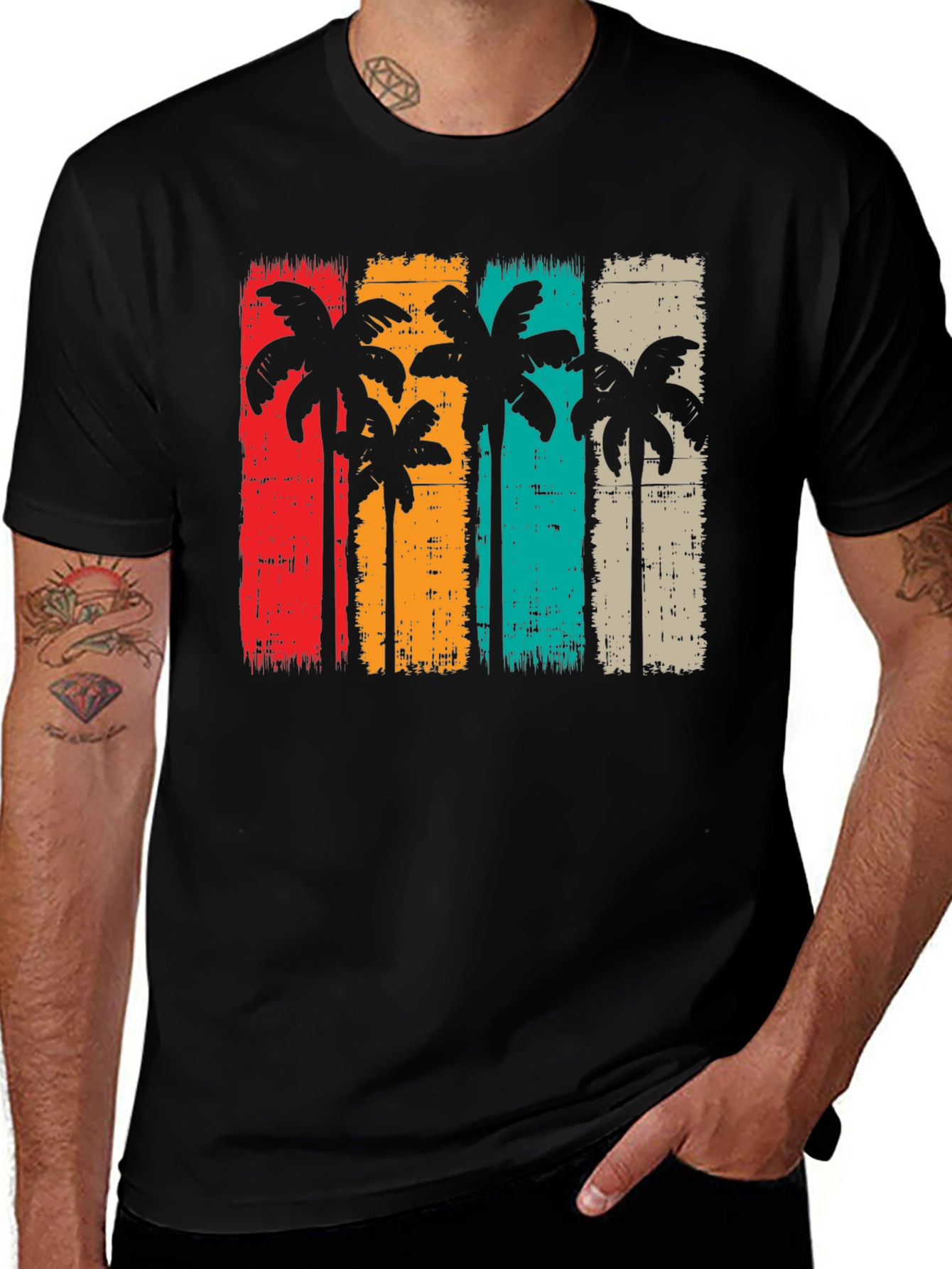 Variant 21 of Retro Palm Tree T-Shirt