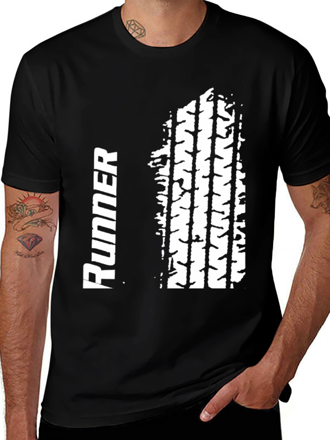 Runner Tire Tread Graphic Tee