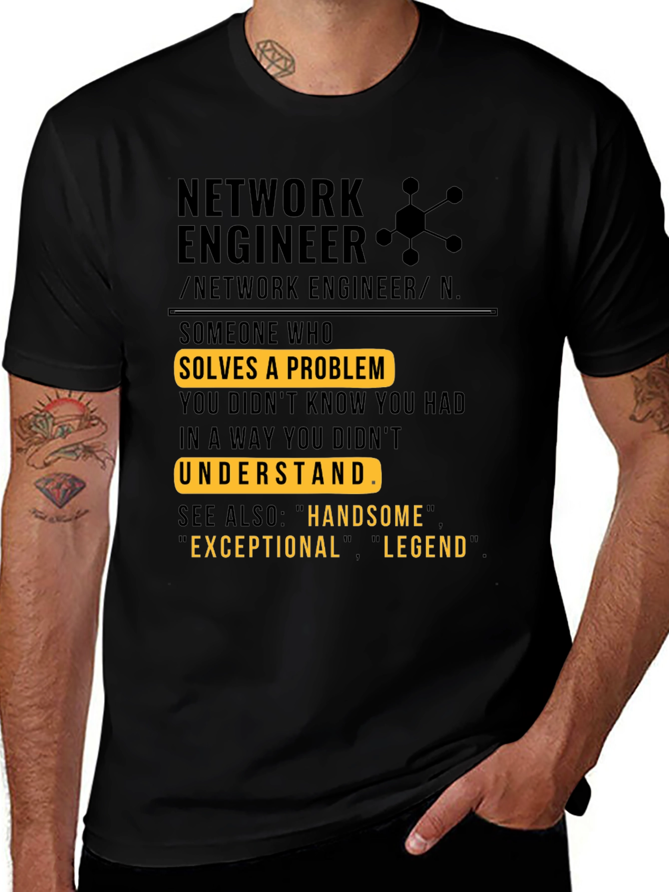 Variant 24 of Network Engineer Definition T-Shirt