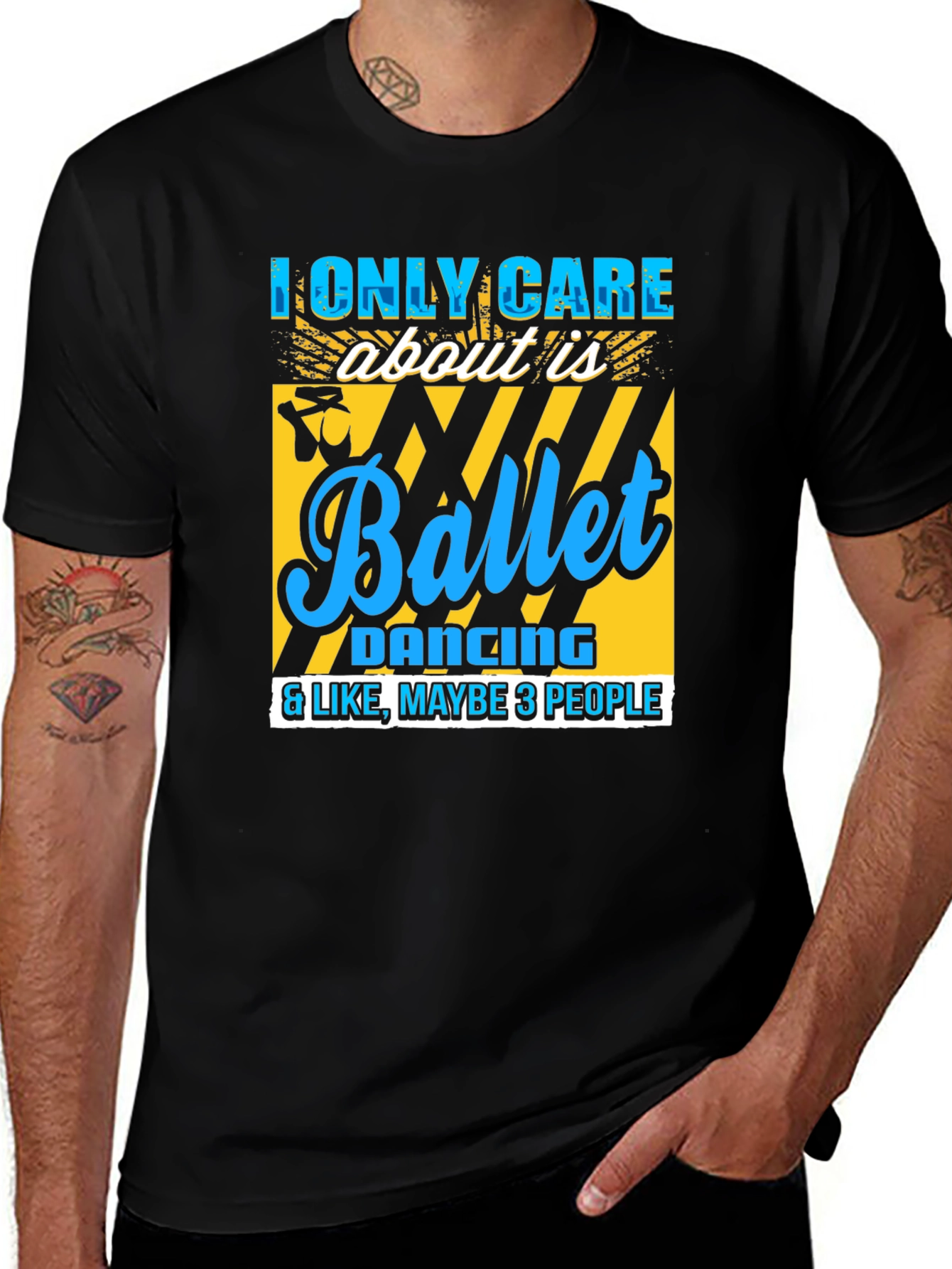 Variant 5 of Ballet Lover Tee: I Only Care About Ballet T-Shirt