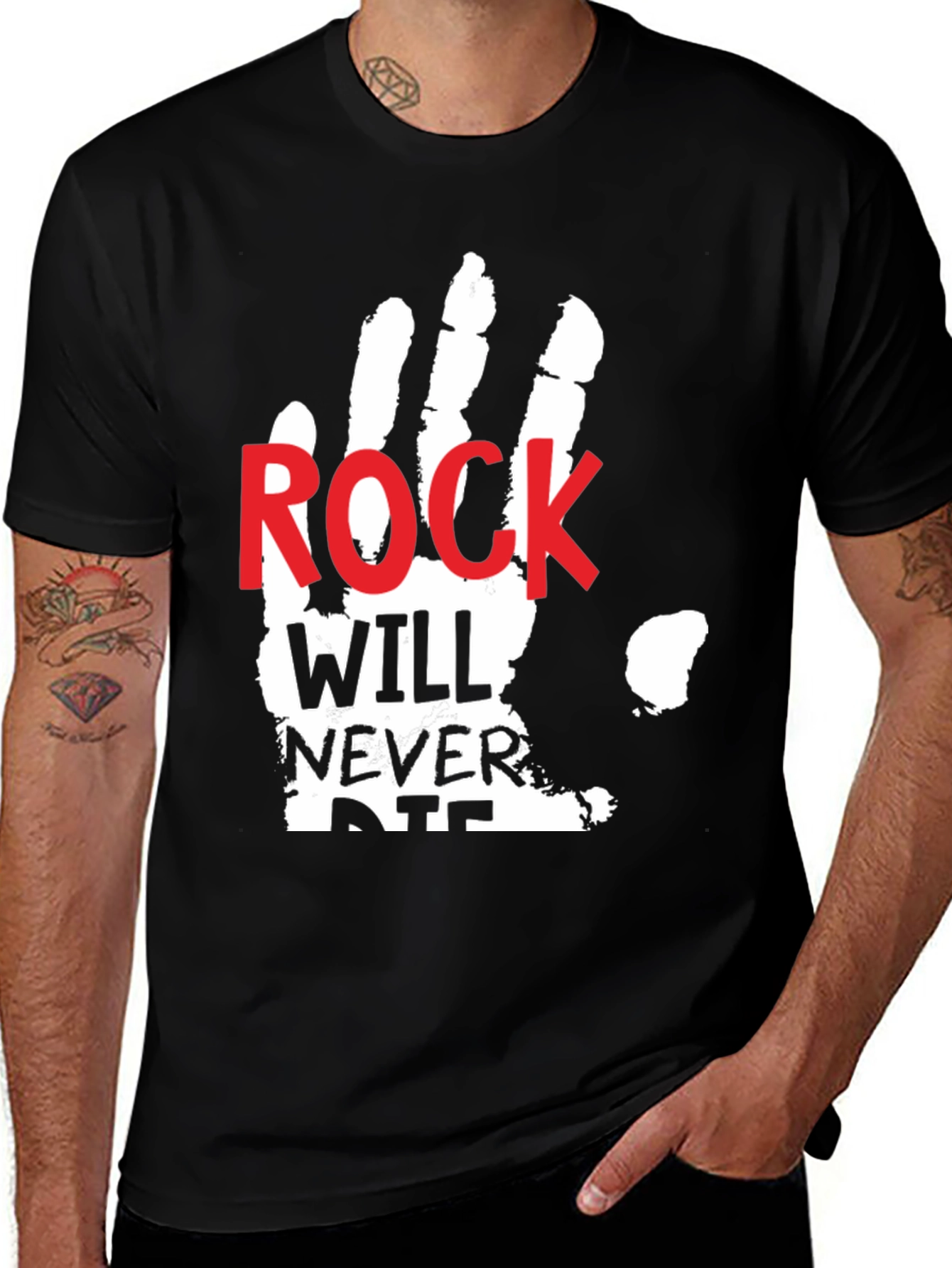 Variant 24 of Rock Will Never Die Graphic T-Shirt