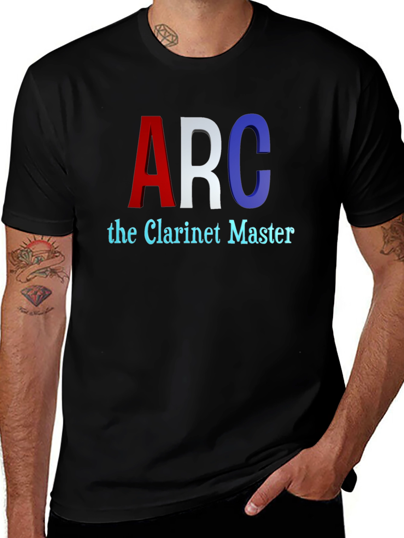 Variant 21 of ARC Clarinet Master T-Shirt - Music Lover Tee