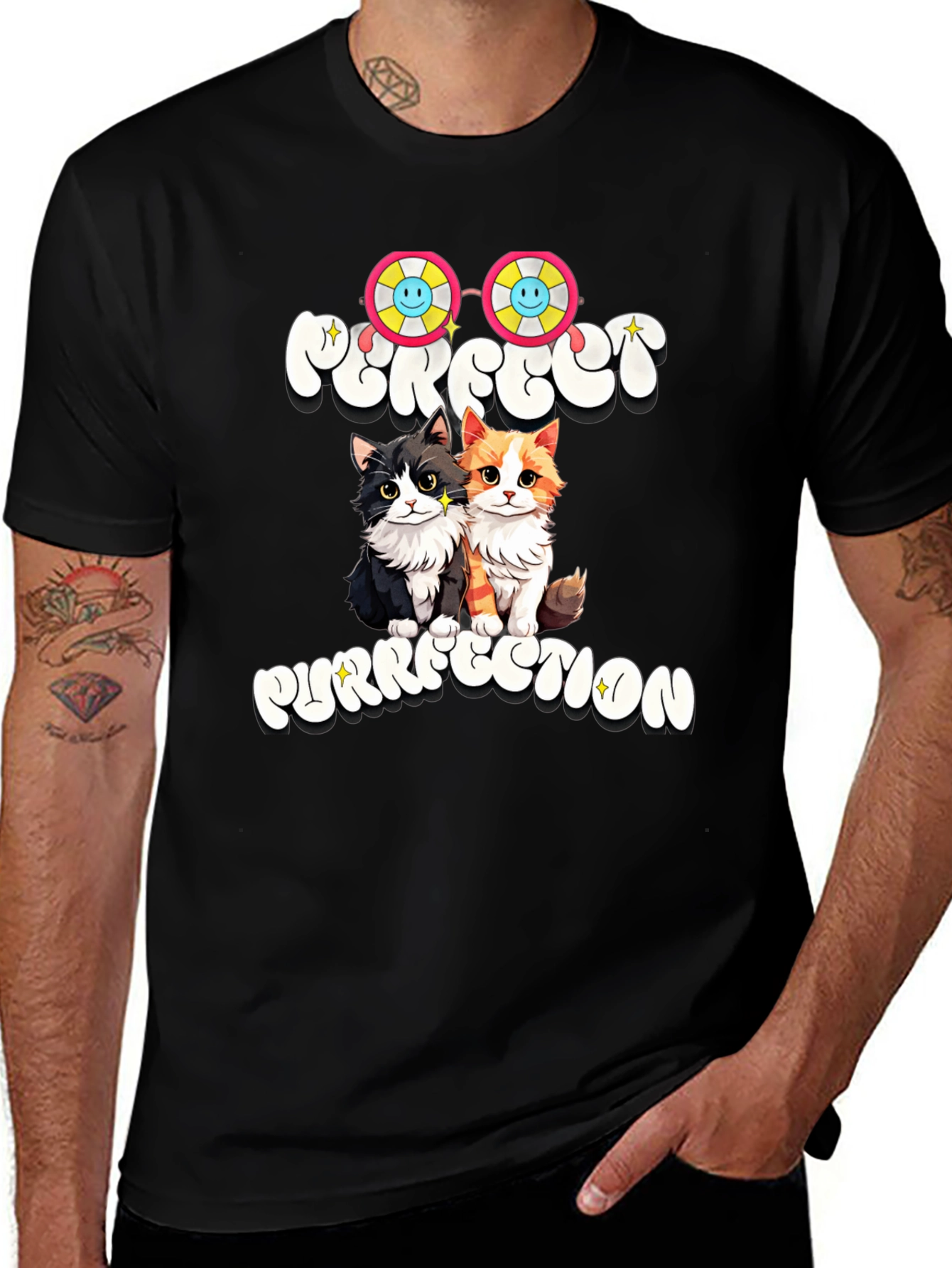 Variant 5 of Perfect Purrfection Cat Graphic Tee