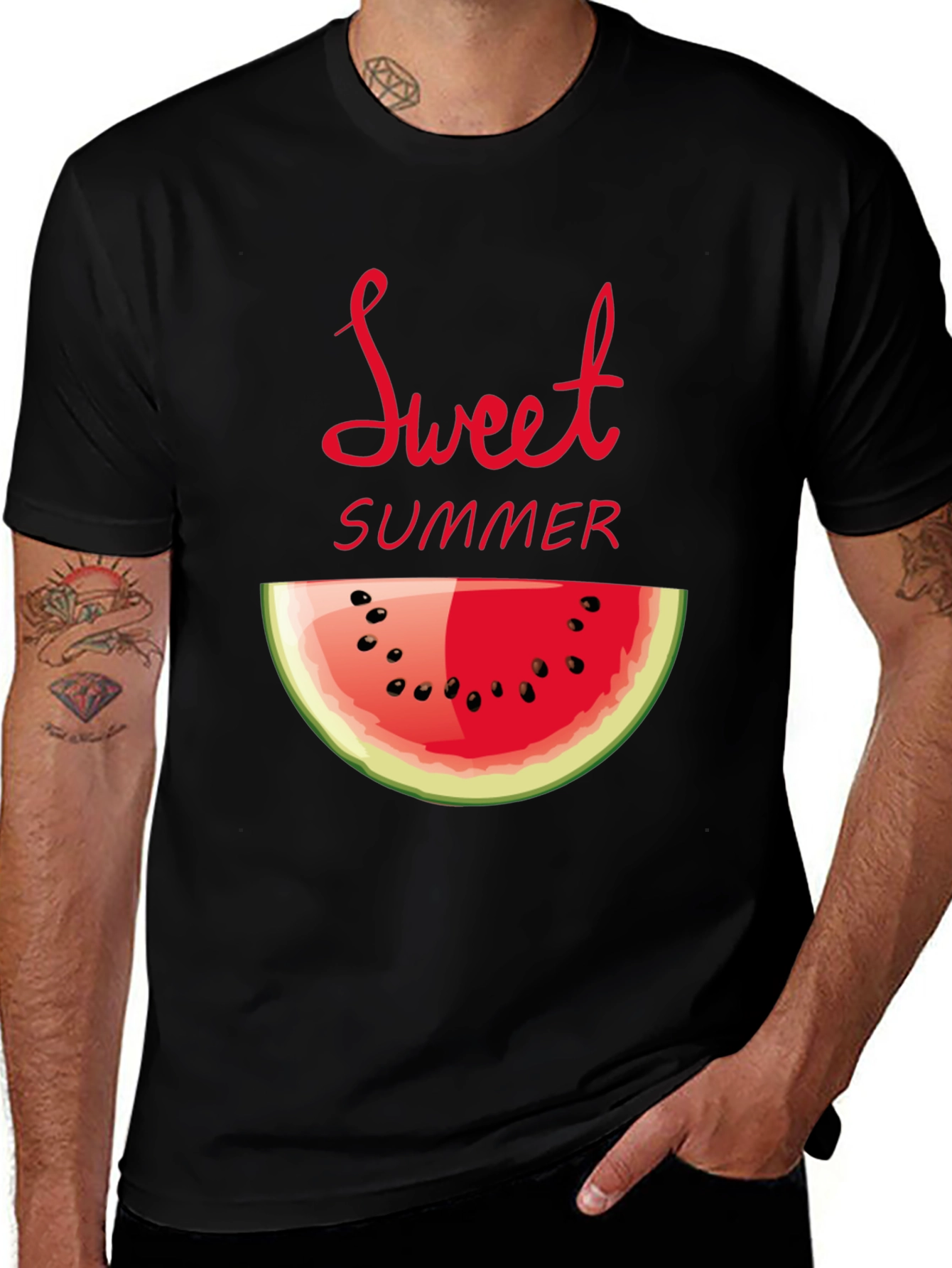 Variant 4 of Sweet Summer Watermelon Graphic T-Shirt