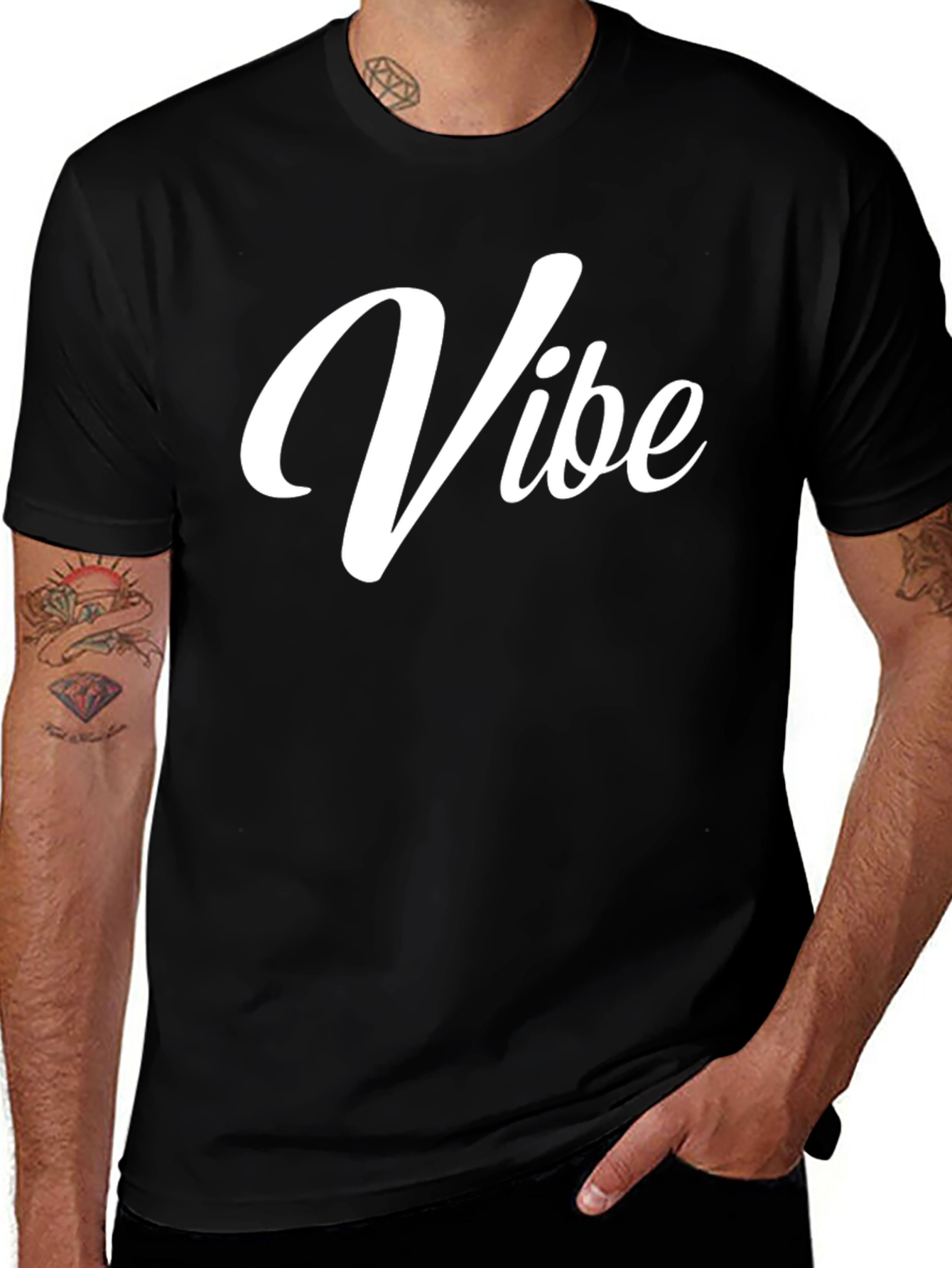 Variant 29 of Cool Vibe Black T-Shirt - Stylish & Comfortable