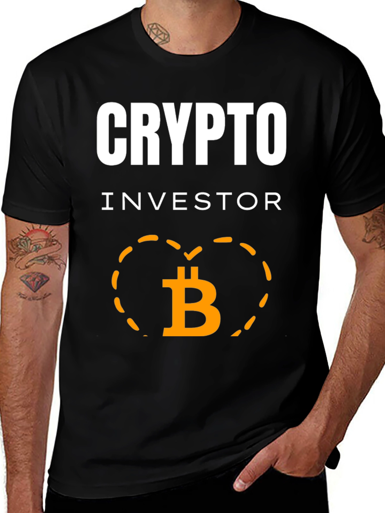 Variant 6 of Crypto Investor Bitcoin T-Shirt