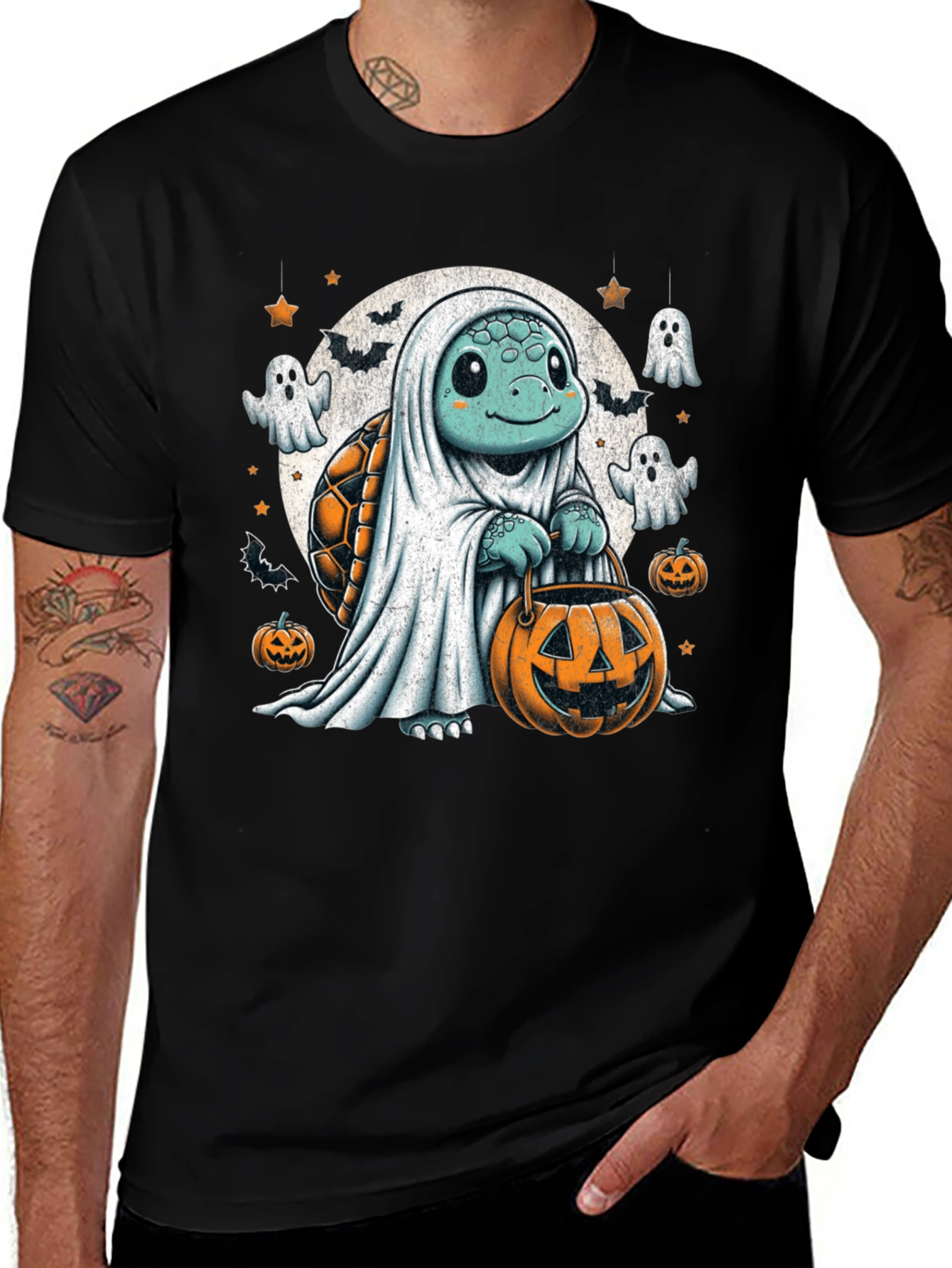Halloween Turtle Ghost T-Shirt