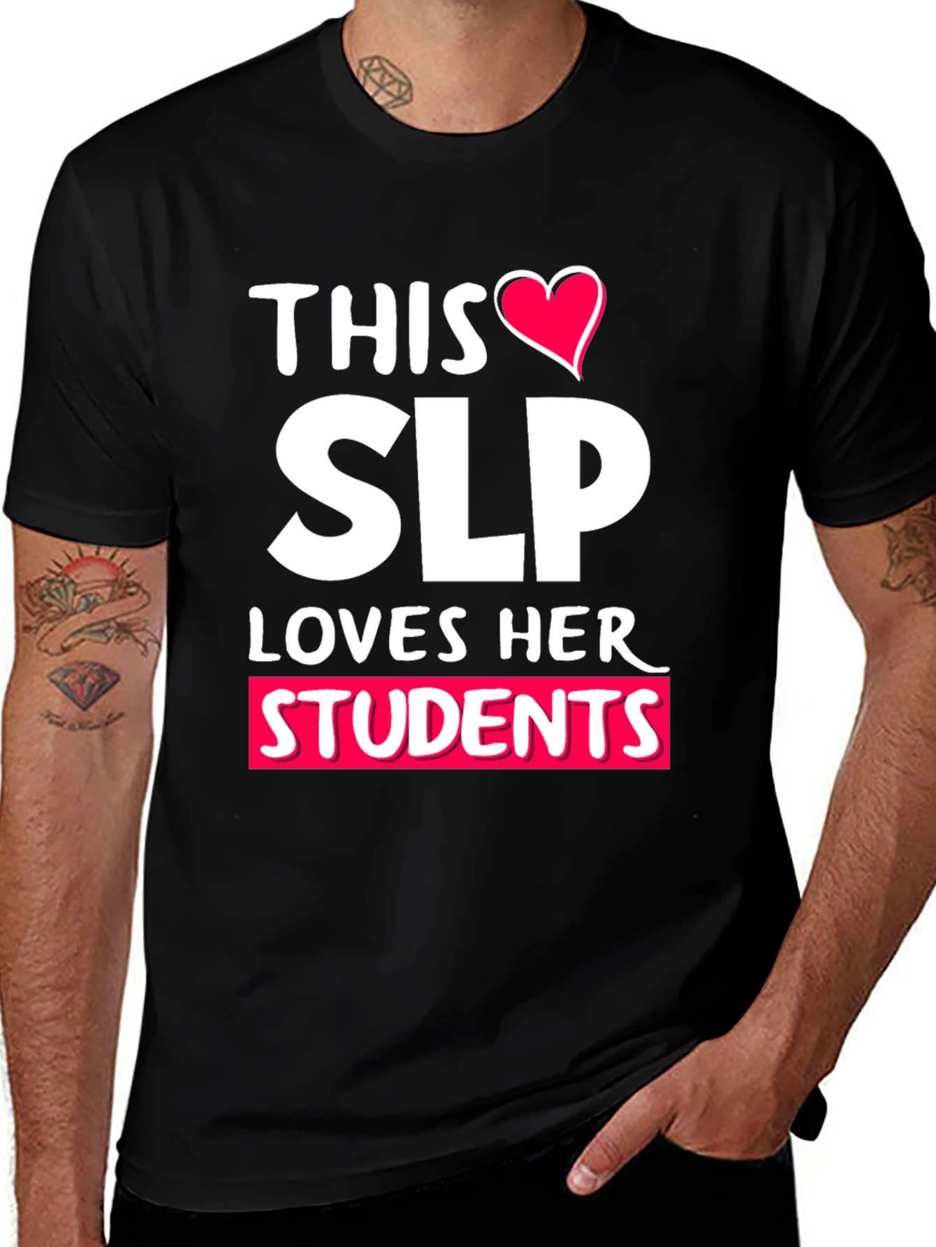 SLP Loves Her Students T-Shirt Speech Language Pathologist