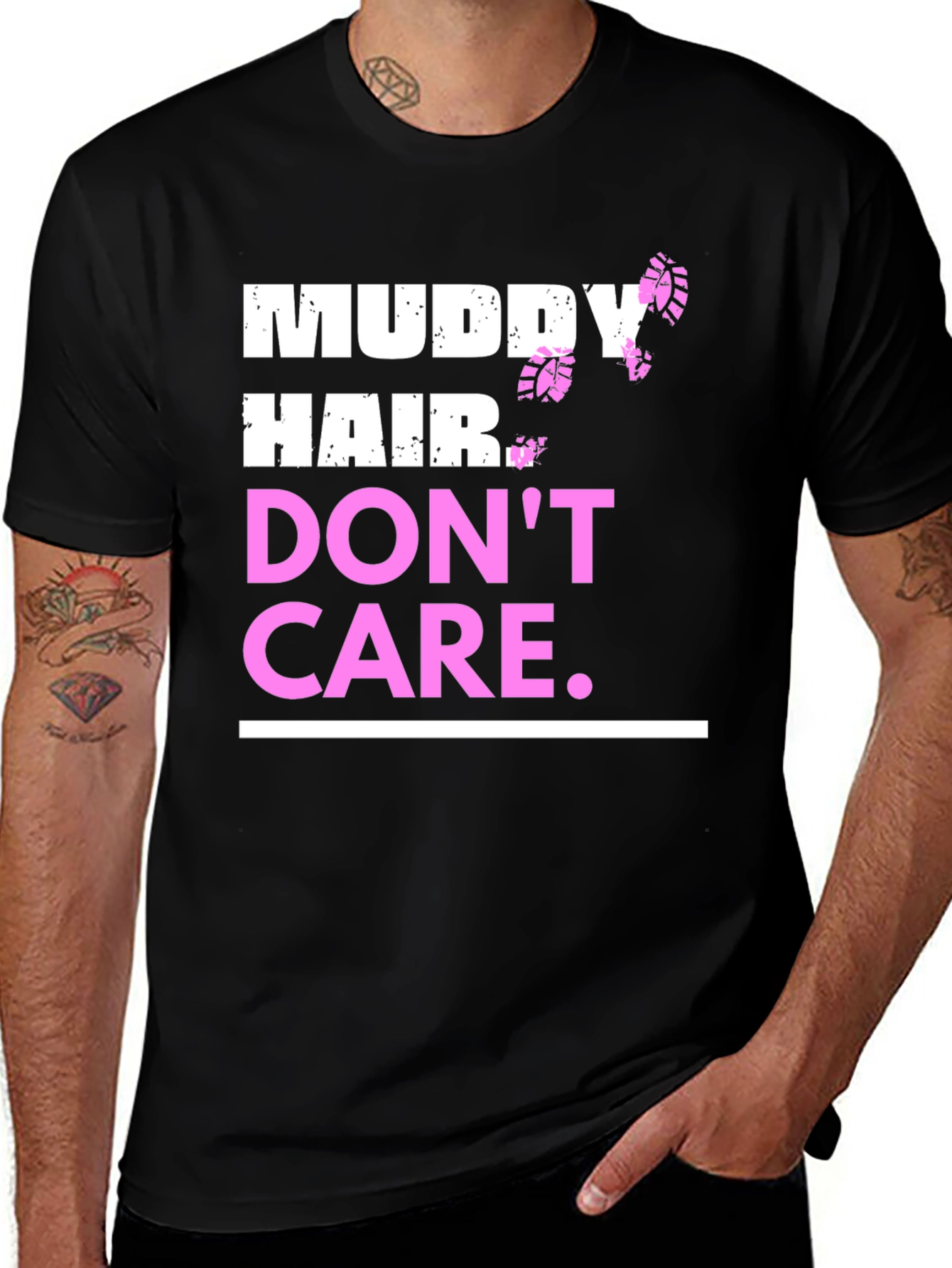 Variant 19 of Muddy Hair, Don't Care Graphic Tee