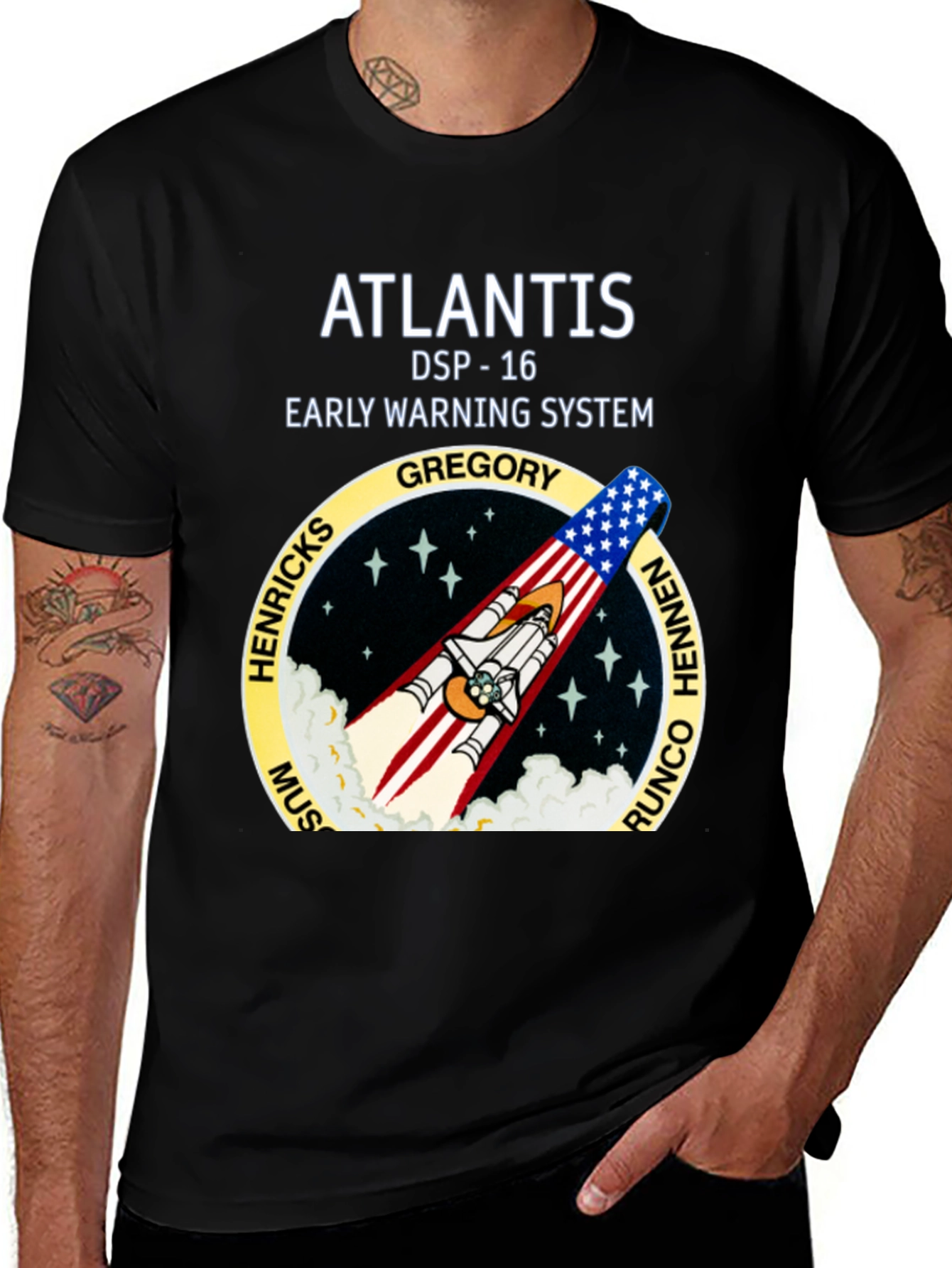 Atlantis DSP-16 Early Warning System T-Shirt