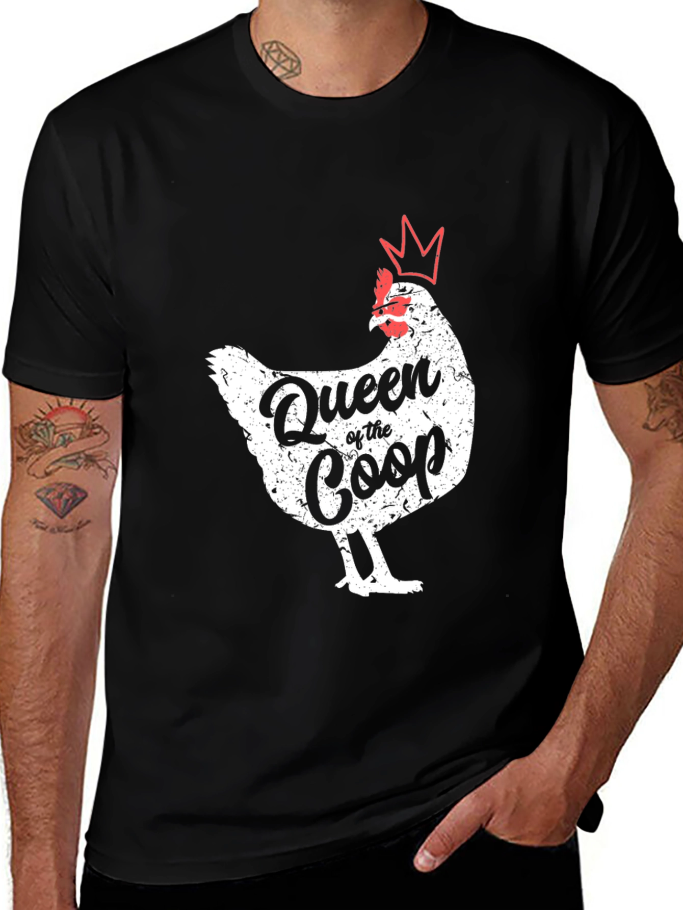 Variant 28 of Queen of the Coop Novelty Graphic Tee