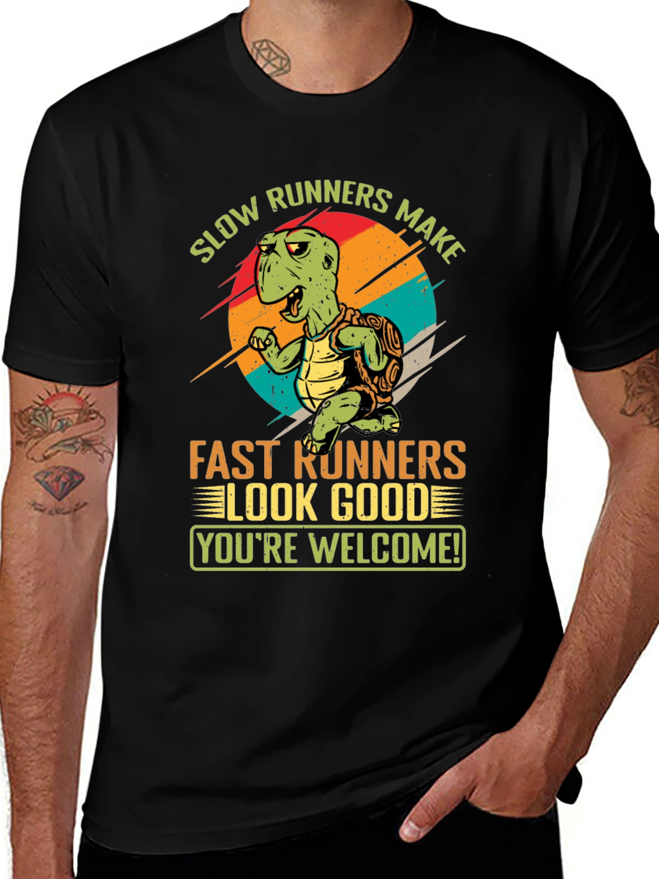Variant 16 of Slow Runners Make Fast Runners Look Good T-Shirt