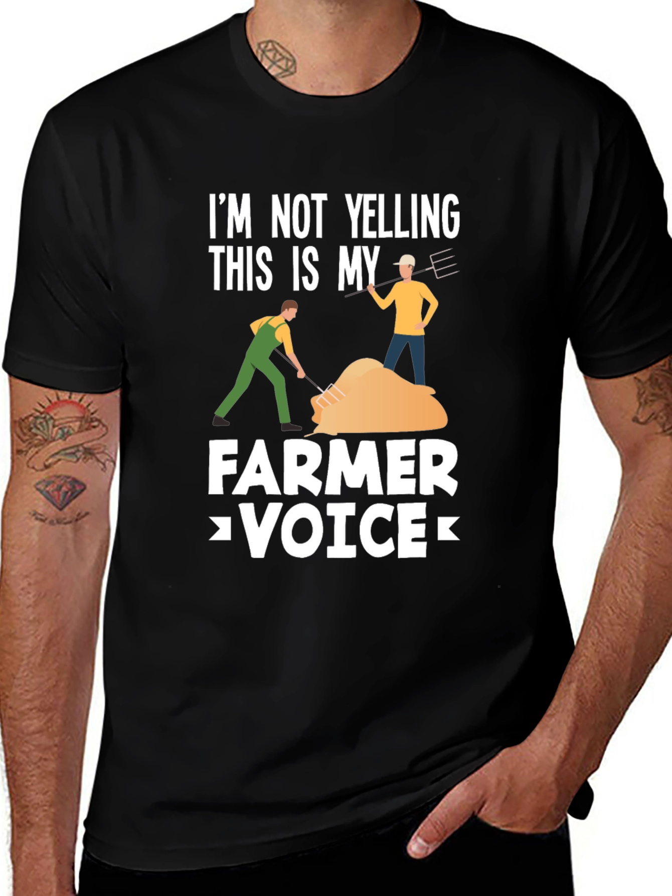 Variant 8 of Farmer Voice T-Shirt - Novelty Graphic Tee