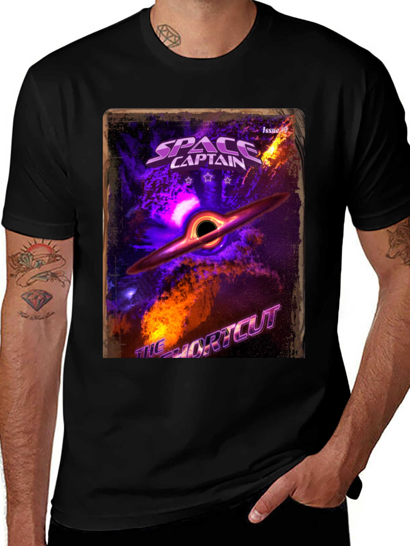 Space Captain Black Hole T-Shirt