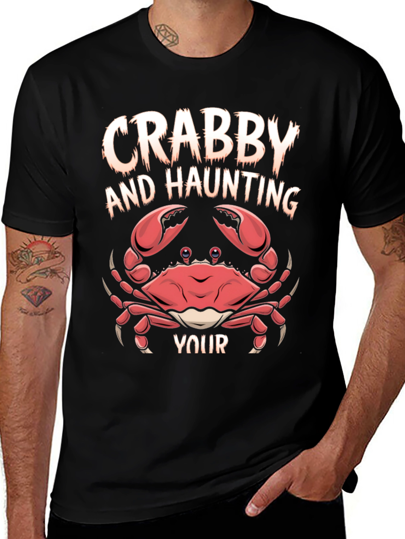 Variant 23 of Crabby and Haunting Your T-Shirt