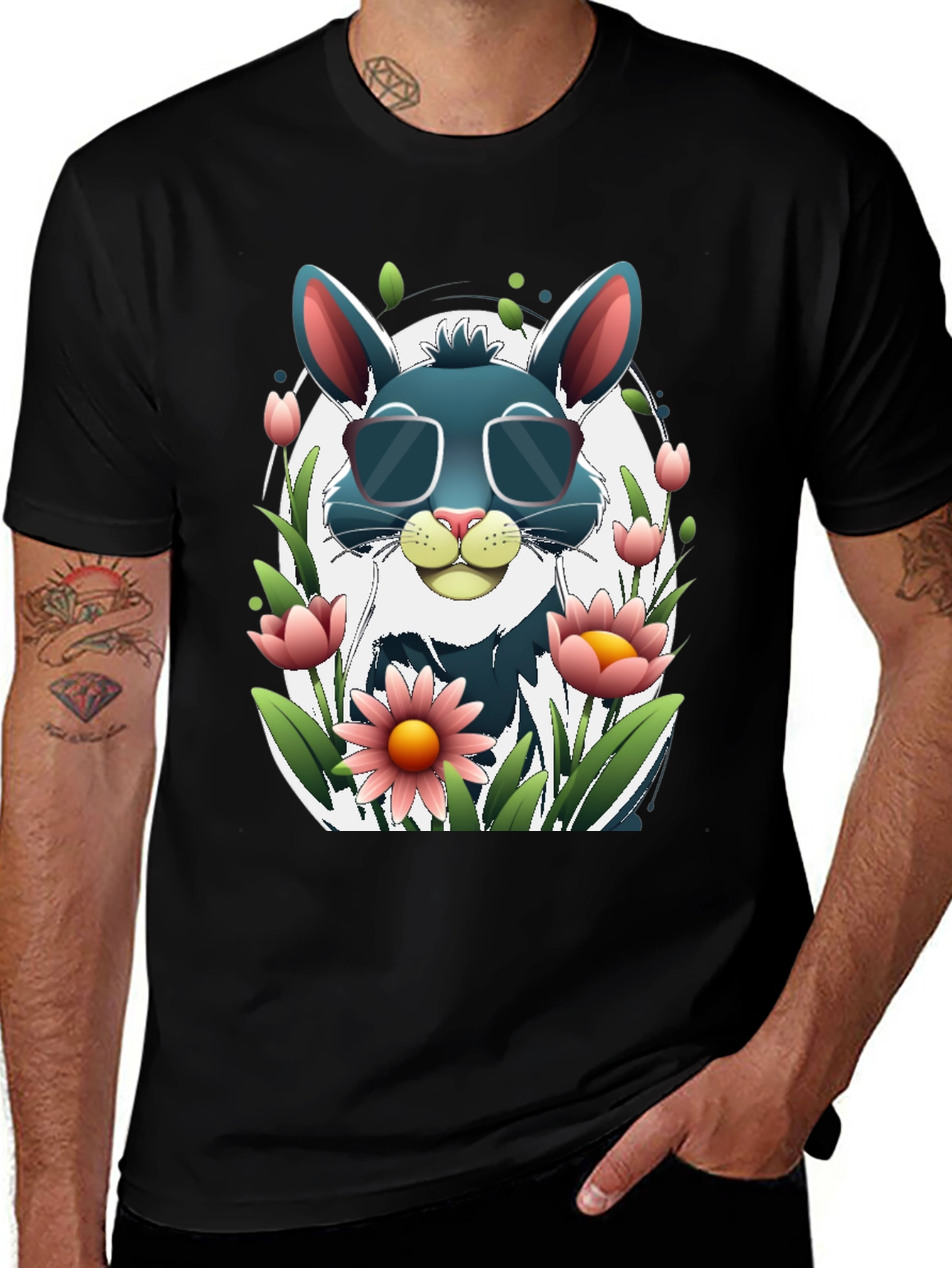 Variant 13 of Cool Rabbit in Sunglasses T-Shirt