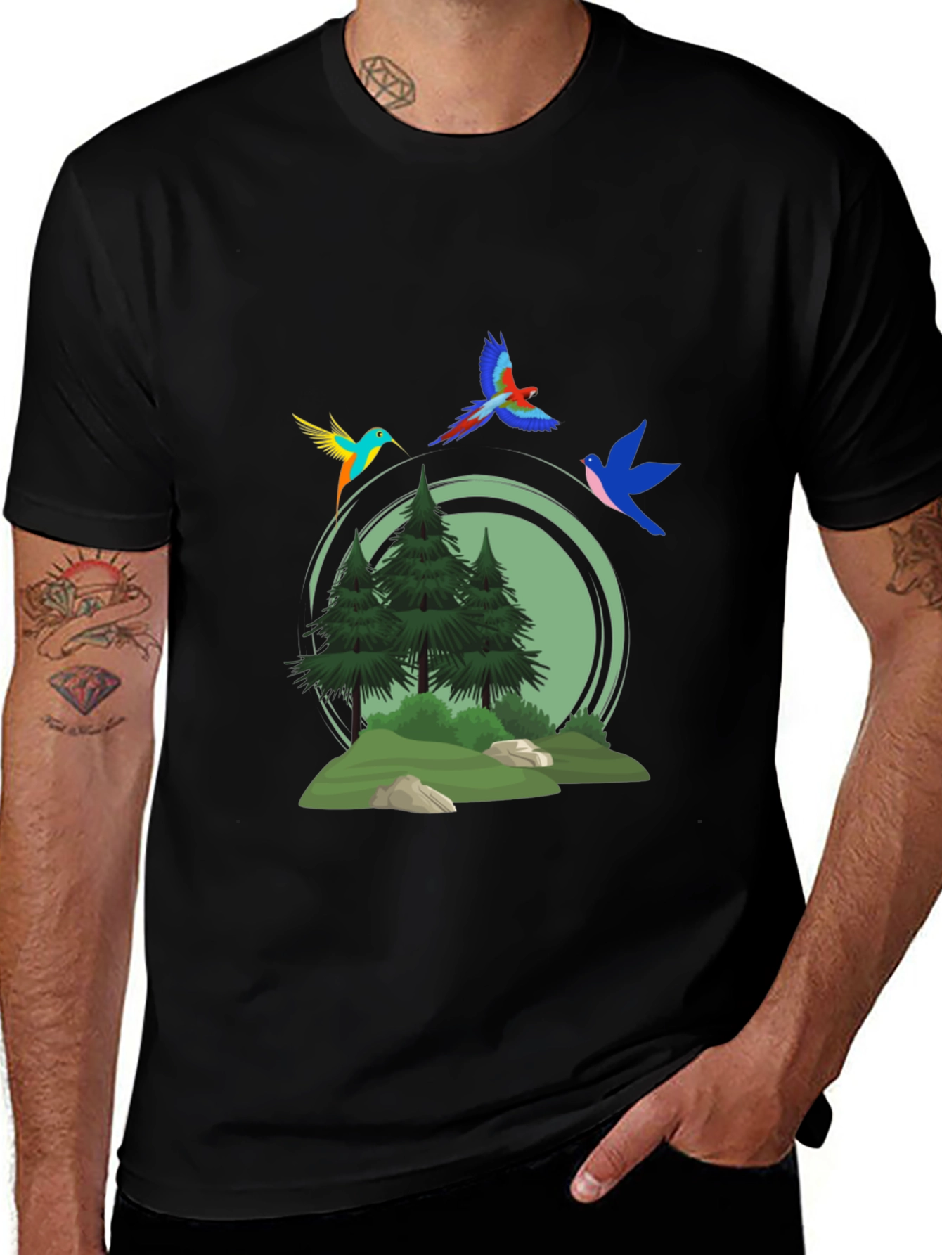 Variant 29 of Nature Birds Graphic T-Shirt