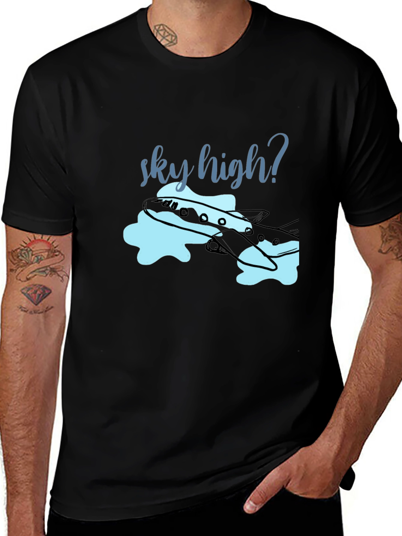 Sky High Airplane T-Shirt - Casual Comfort