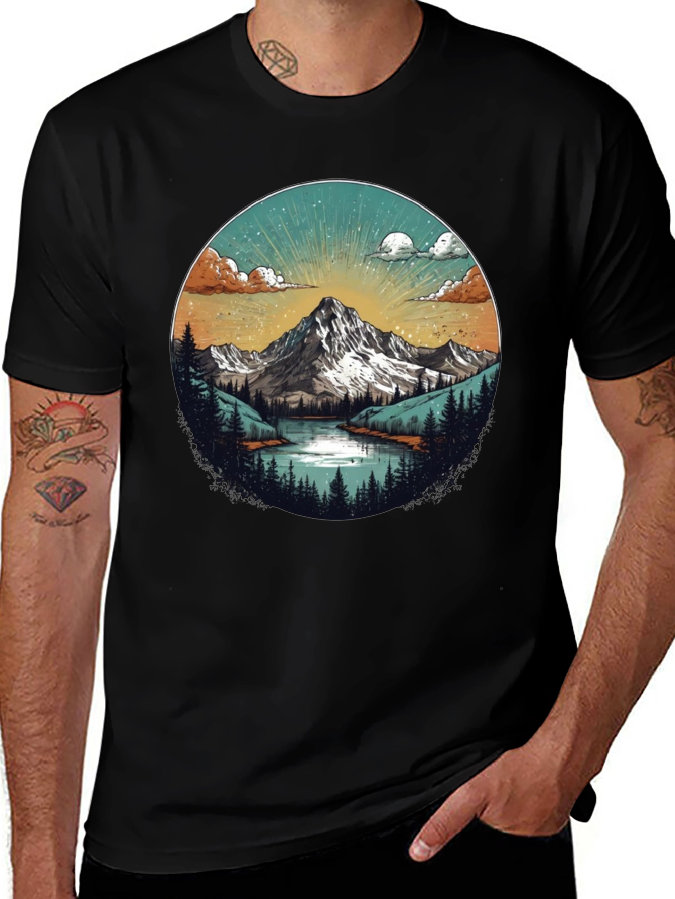 Variant 27 of Mountain Lake Graphic Tee