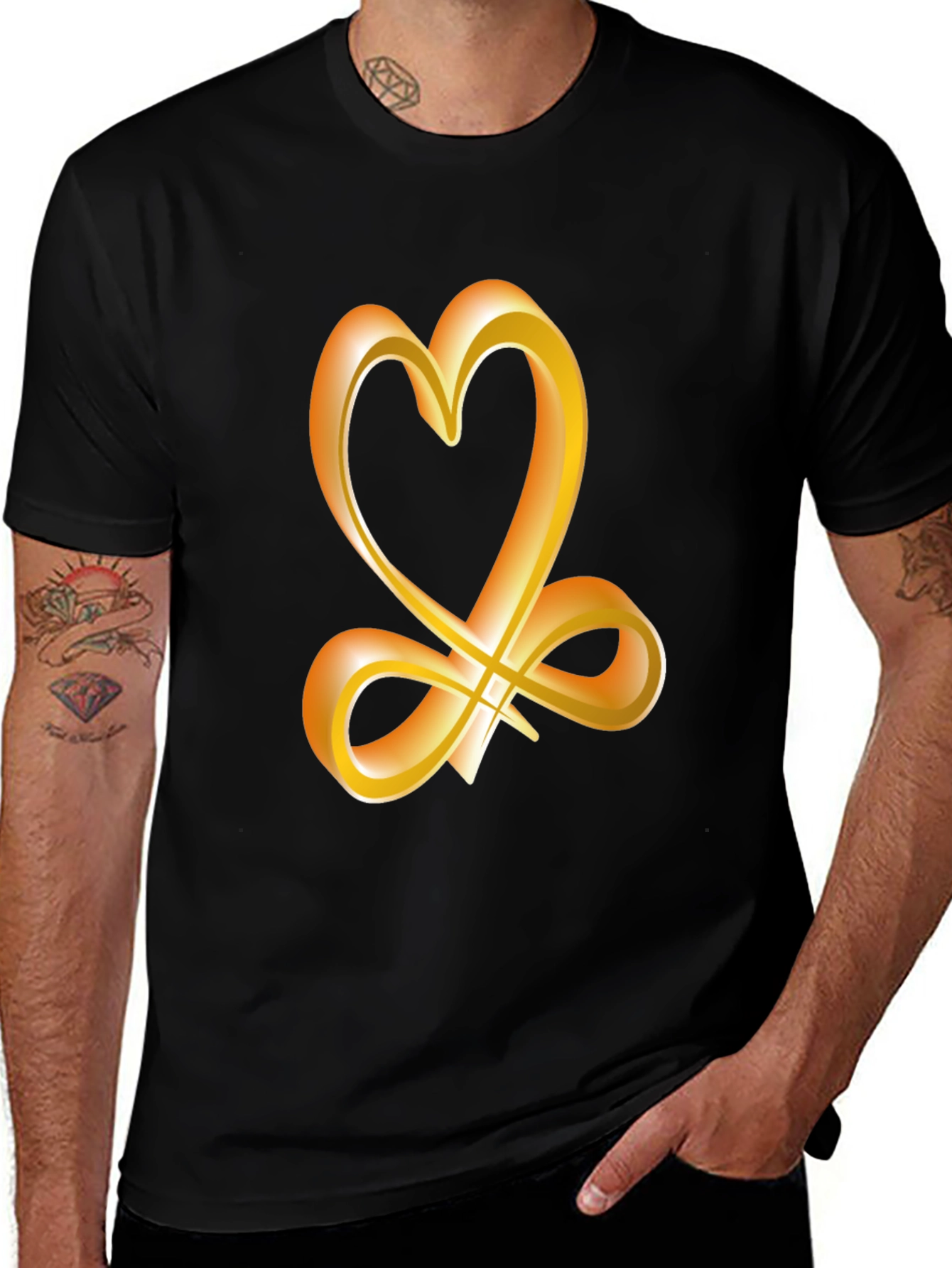 Variant 22 of Heart Infinity Symbol Graphic Tee
