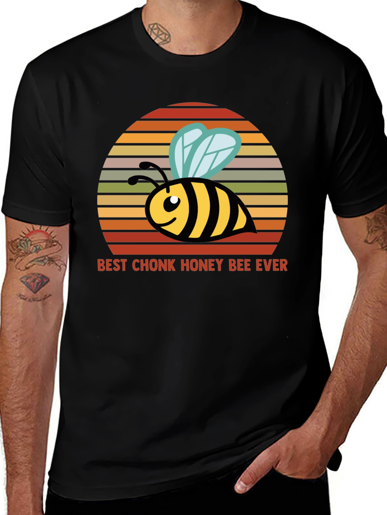 Chonk Honey Bee T-Shirt - Funny Bee Lover Tee