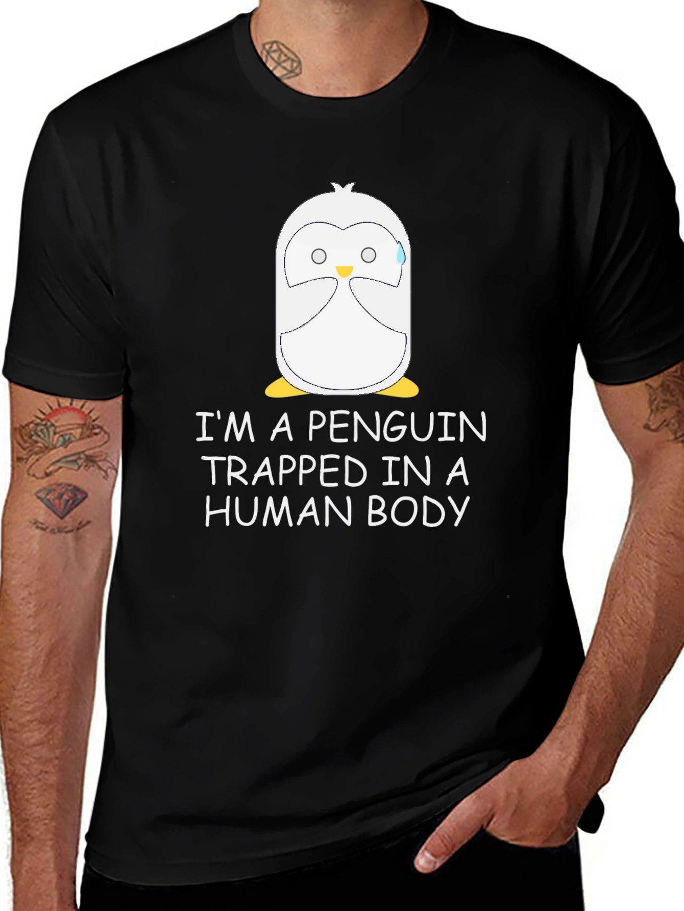 Variant 5 of Penguin Trapped in a Human Body T-Shirt