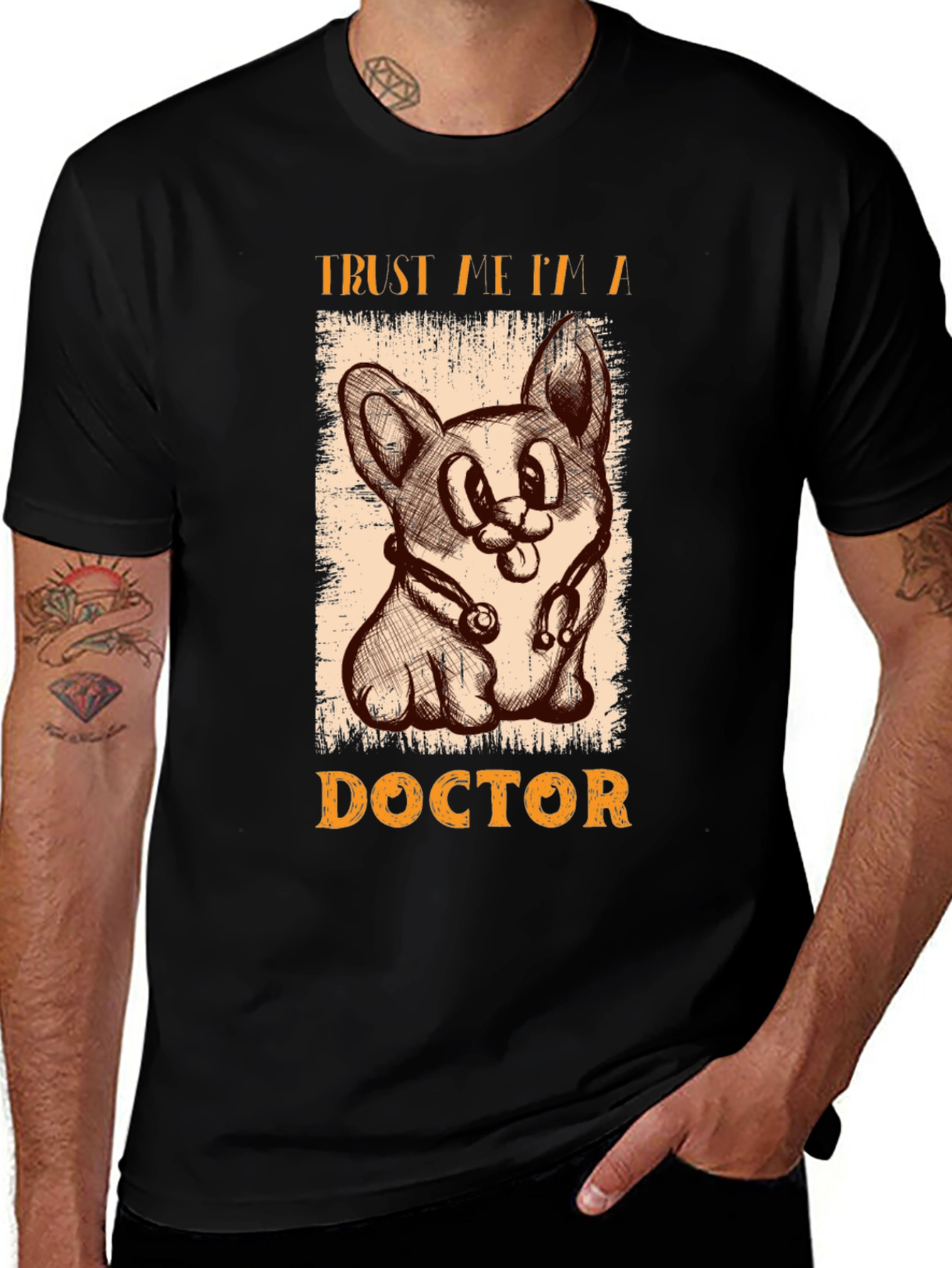 Variant 26 of Trust Me I'm A Doctor Dog T-Shirt