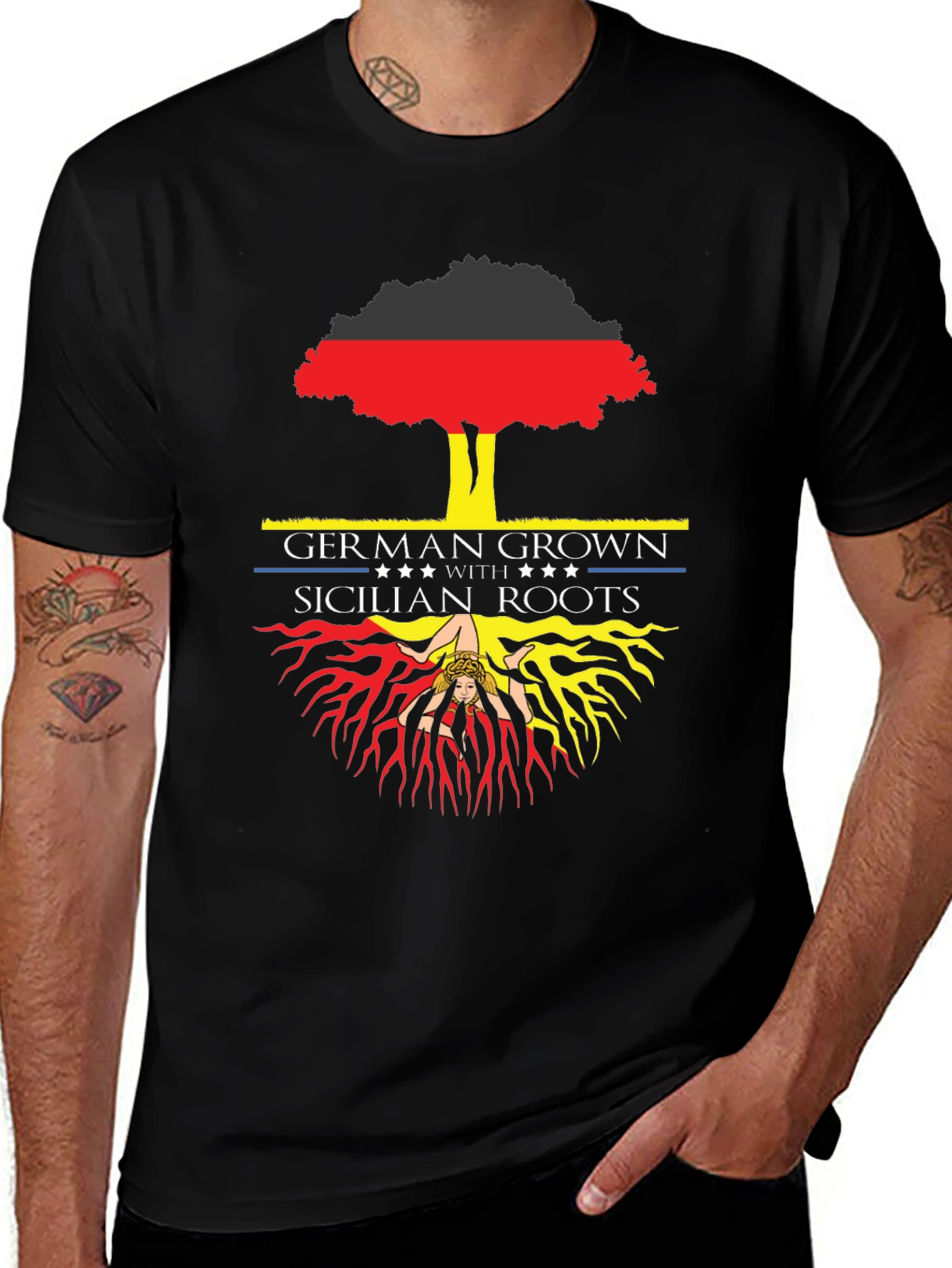 German Grown Sicilian Roots Graphic Tee