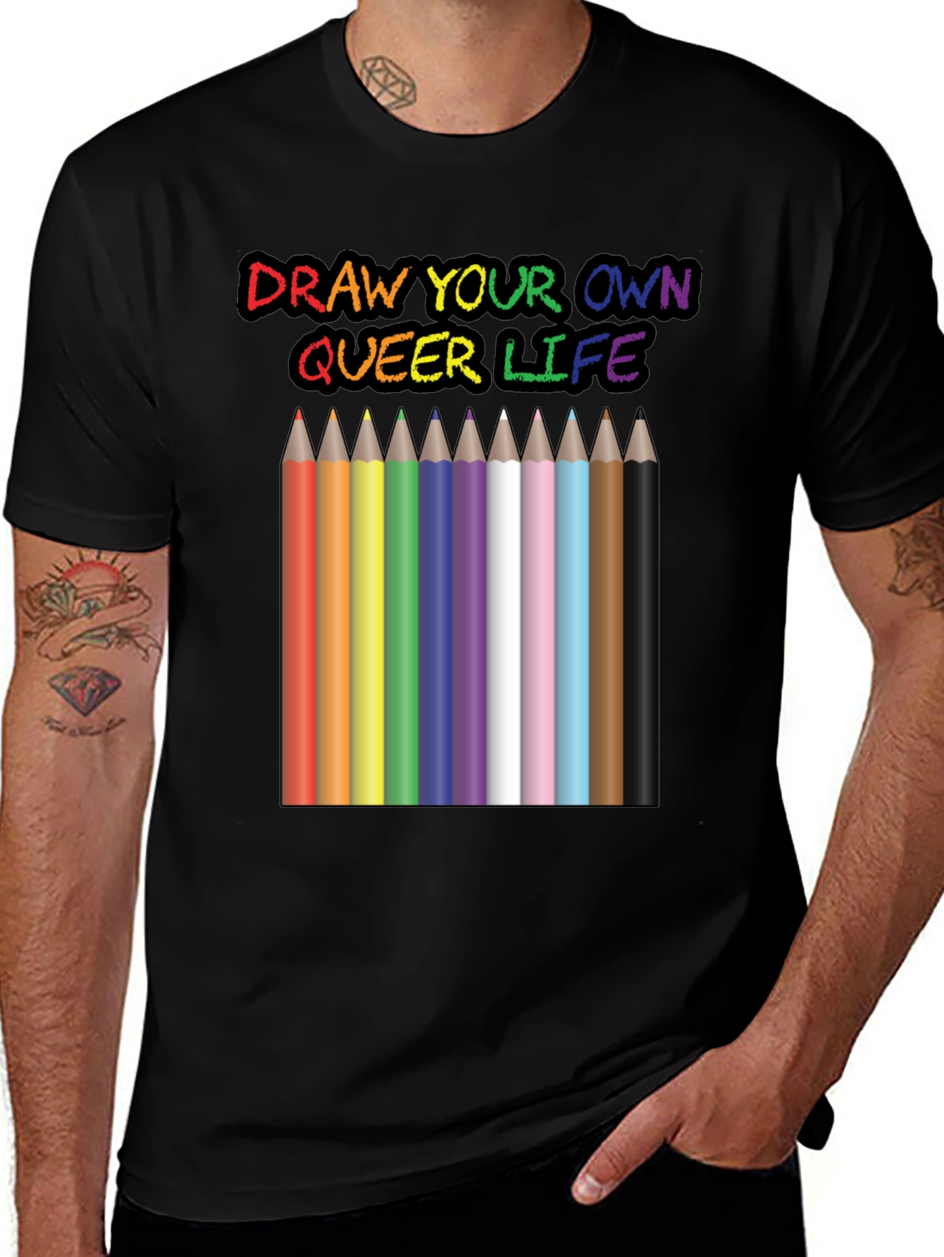 Draw Your Own Queer Life Pride T-Shirt