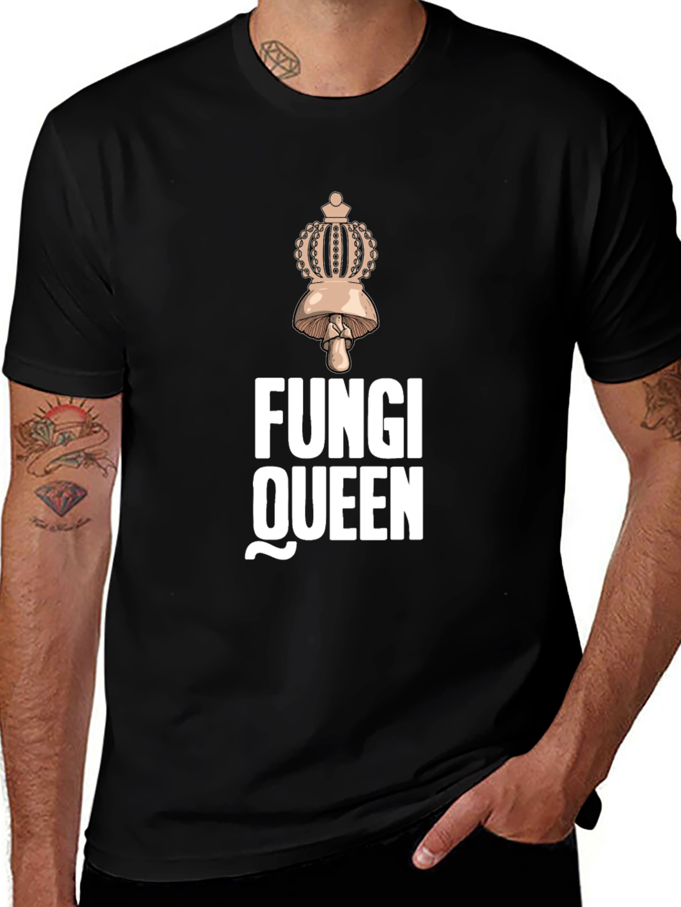 Variant 4 of Fungi Queen Graphic T-Shirt - Unisex