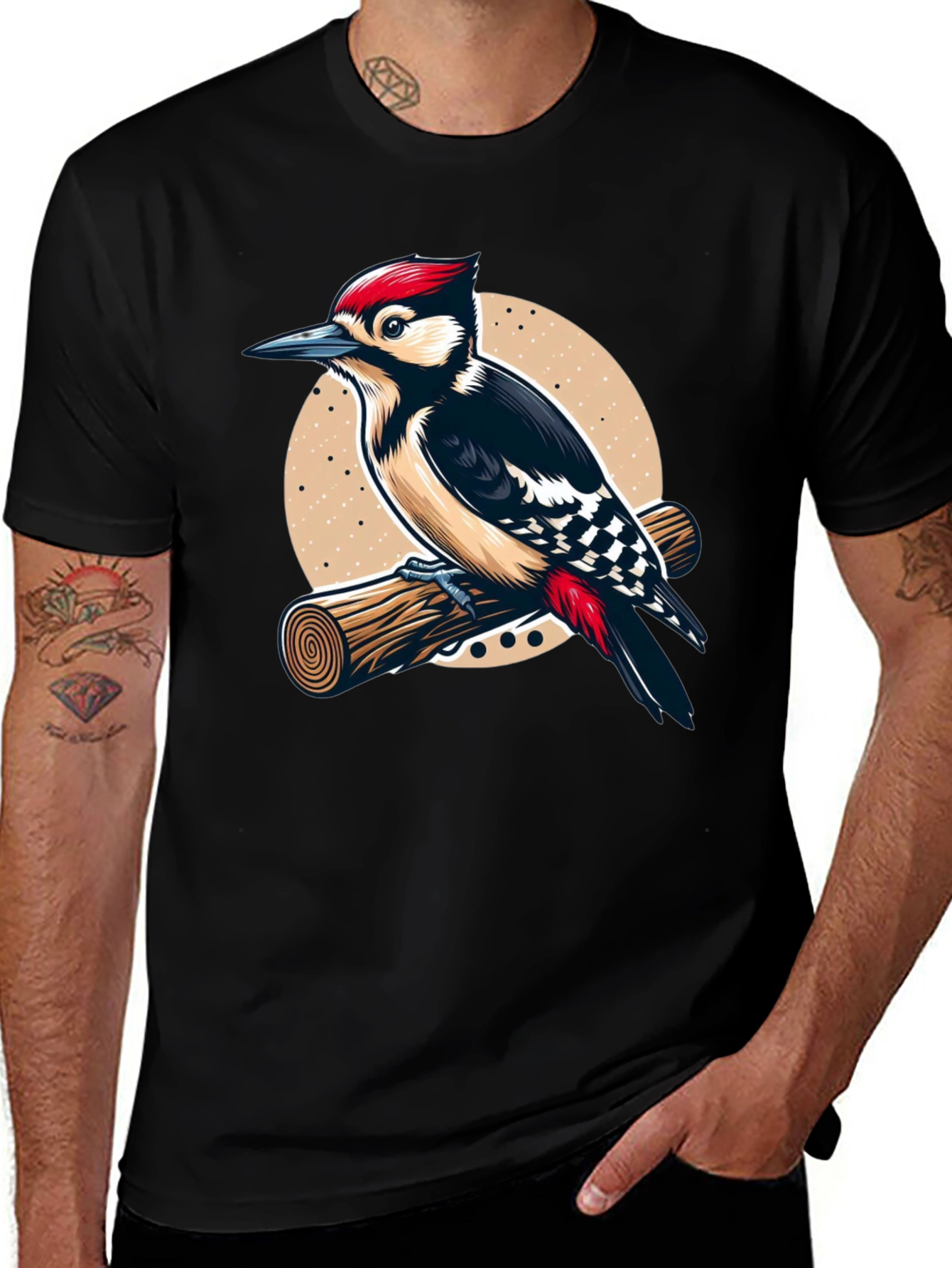 Variant 22 of Woodpecker Graphic Tee - Bird Lover's T-Shirt