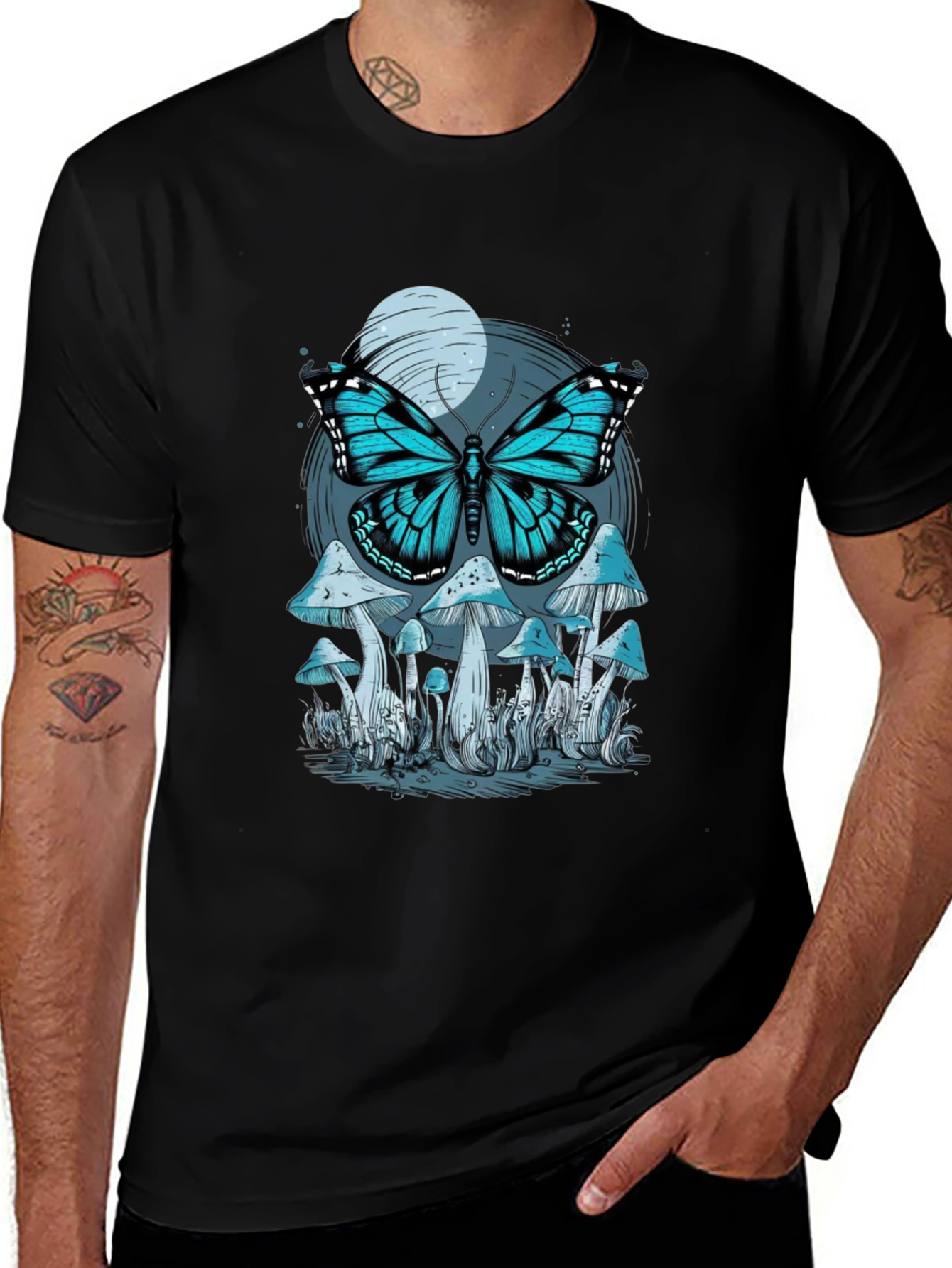 Variant 3 of Butterfly Mushroom Graphic Tee