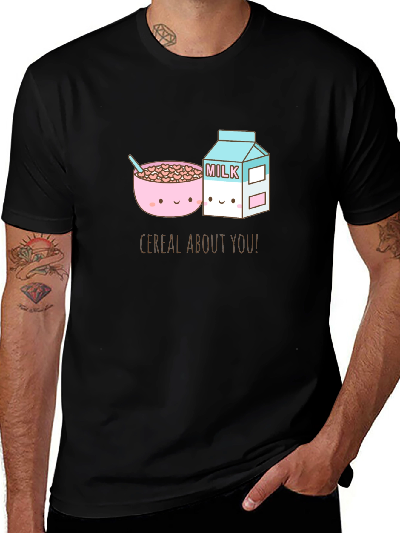 Variant 10 of Cereal About You Graphic Tee - Black