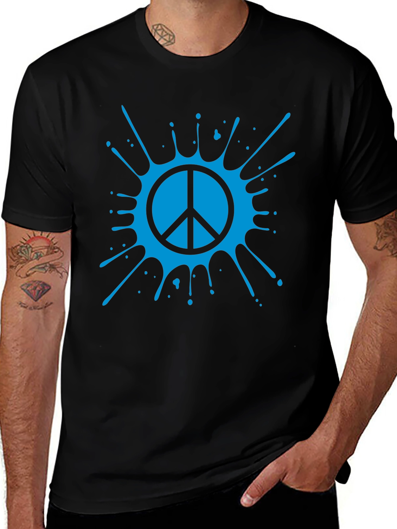 Variant 16 of Peace Sign Splash T-Shirt