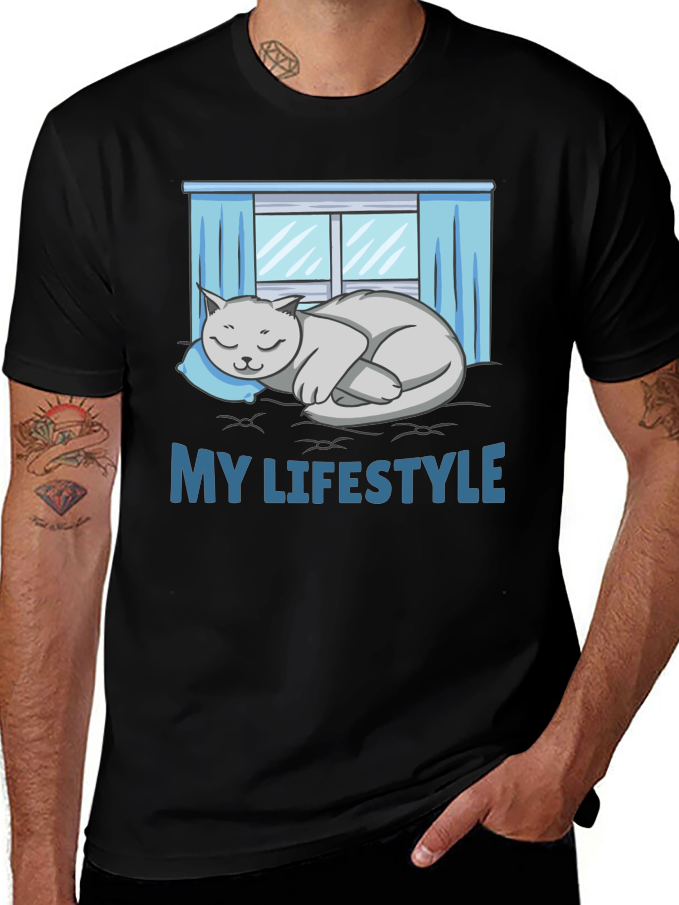 Variant 10 of My Lifestyle Cat Nap T-Shirt - Relaxed Fit